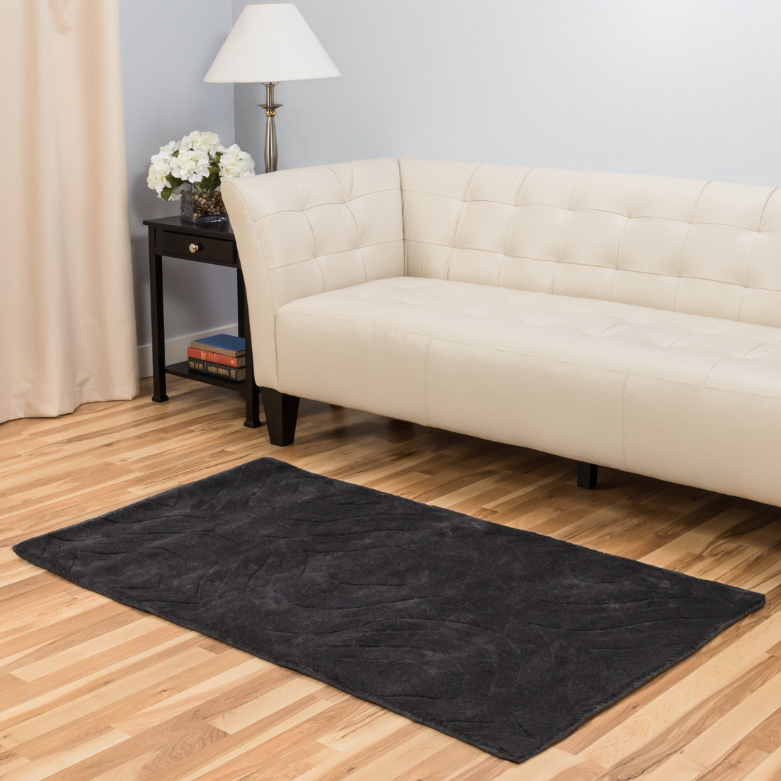 HandTufted Charcoal Area Rug Wayfair