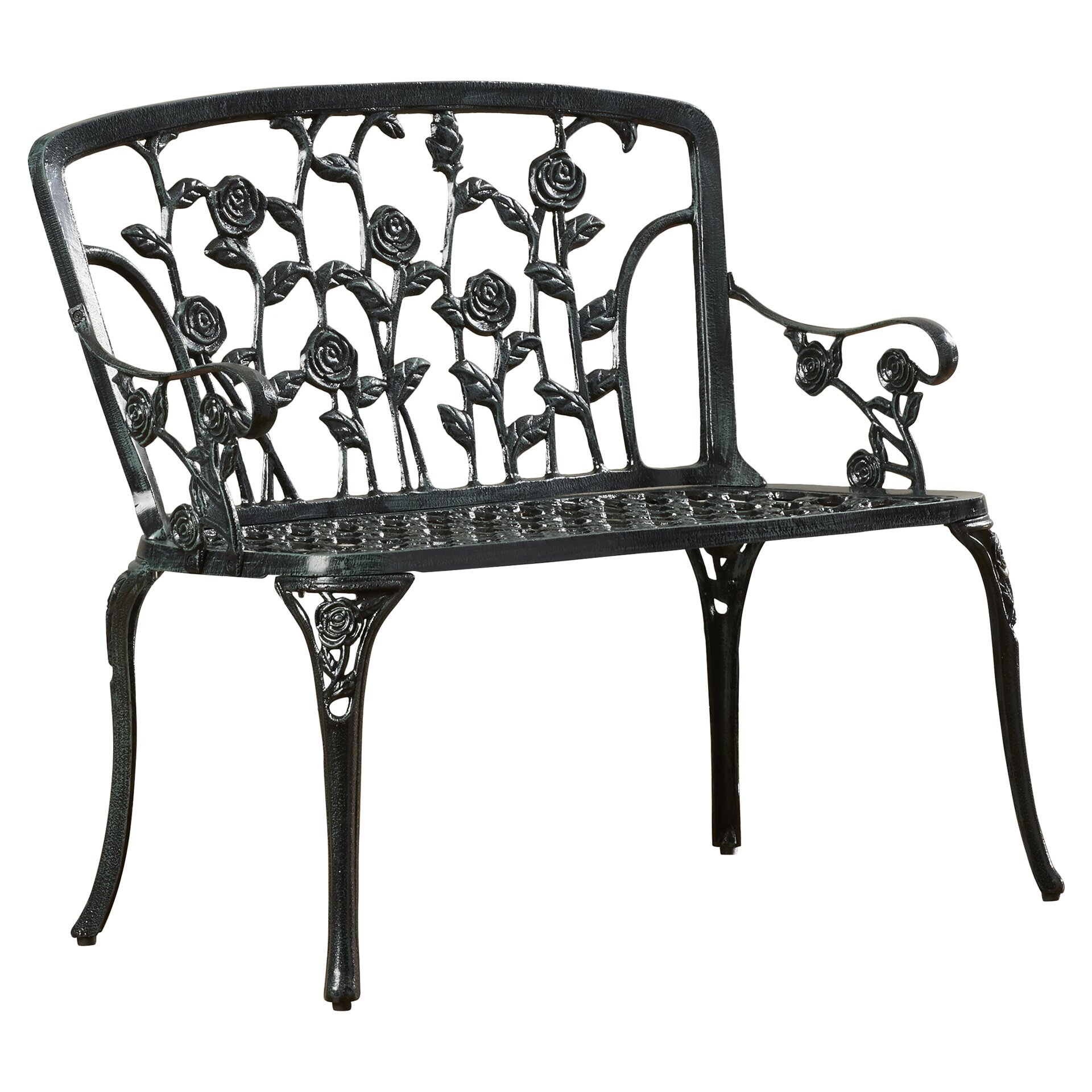 Rosalind Wheeler Laborde Aluminum Garden Bench & Reviews | Wayfair