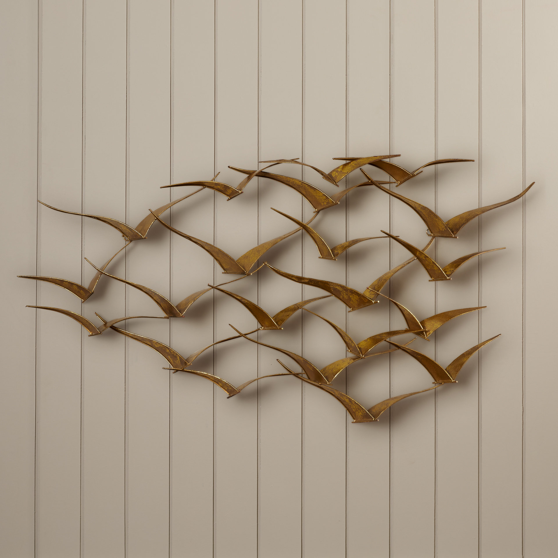 Bay Isle Home Beautiful Patterned Metal Flocking Birds Wall Decor