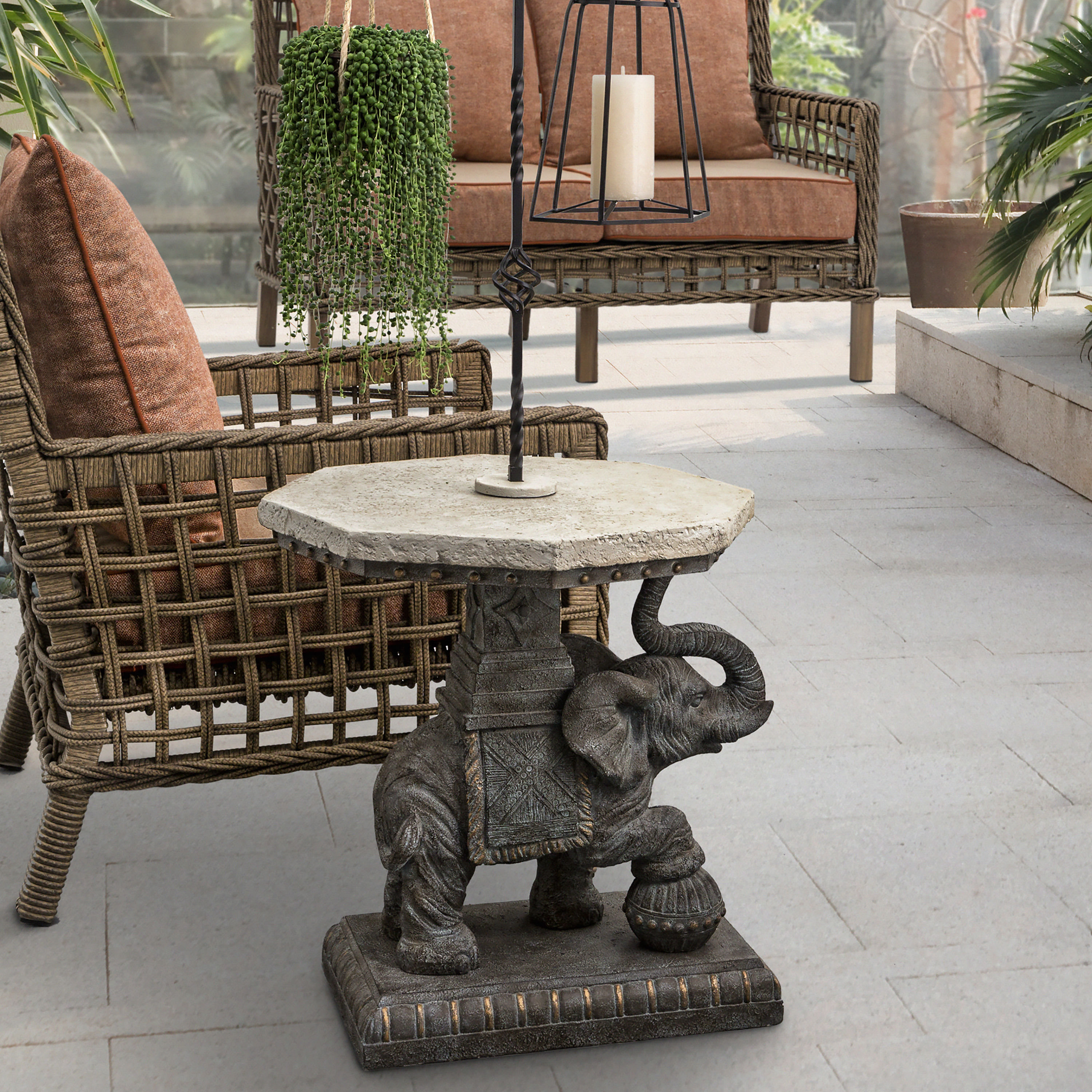 Jaipur Elephant Side Table Wayfair