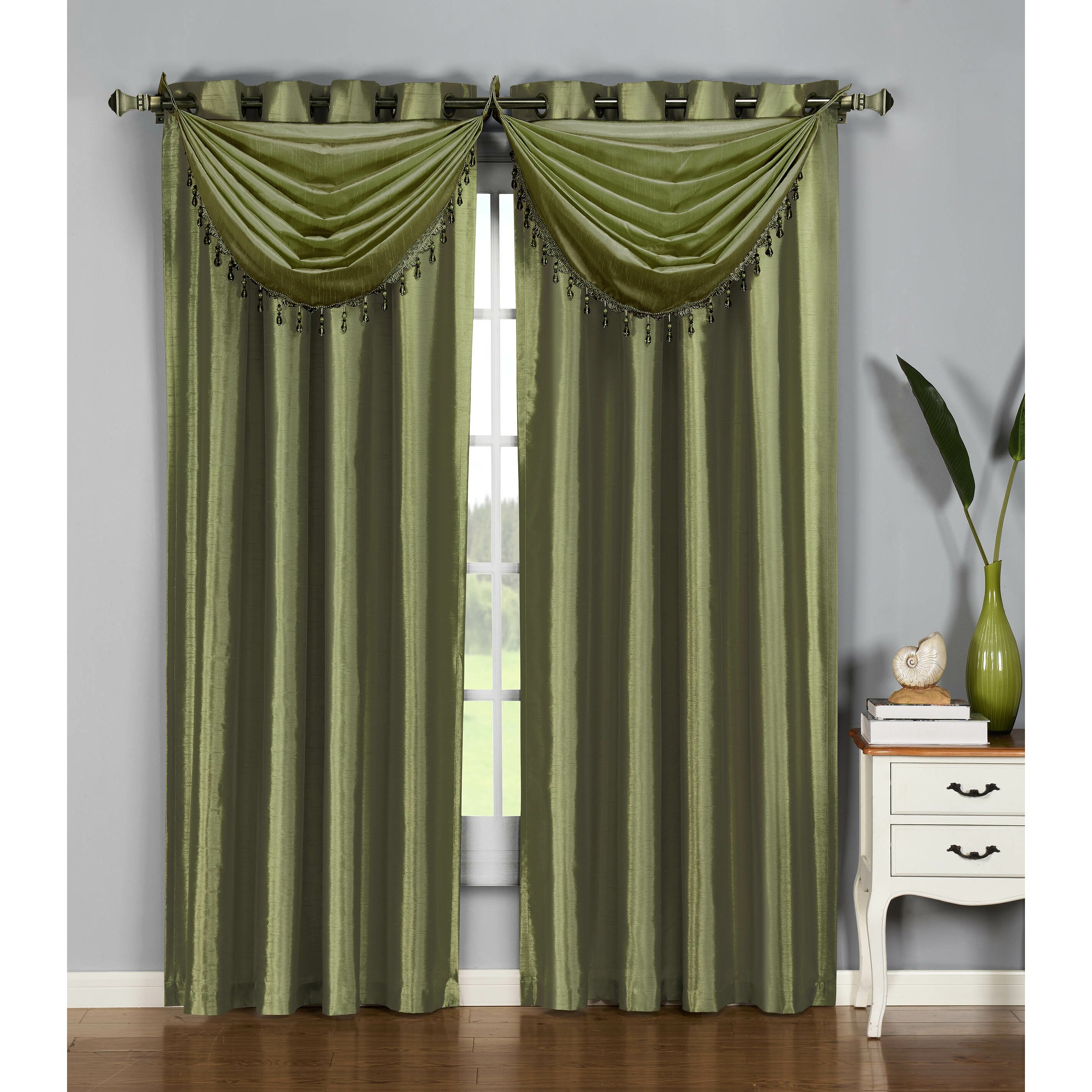 Shaftoe Silk Waterfall Window Curtain Valance Wayfair   Shaftoe Silk Waterfall Window Curtain Valance ASTG1893 