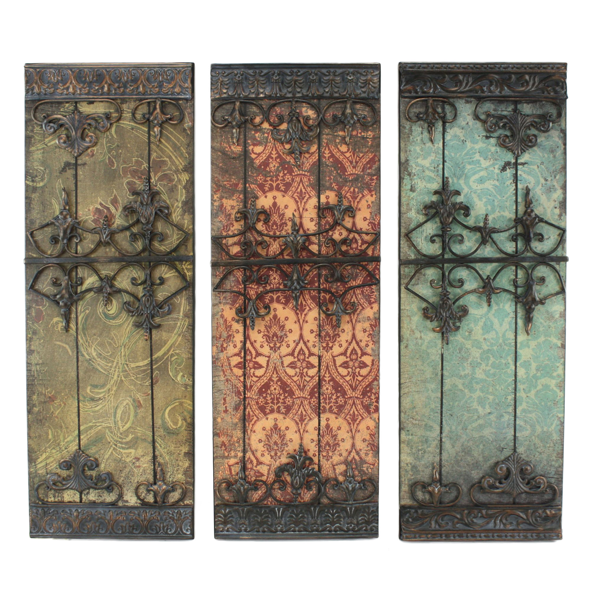 World Menagerie 3 Piece Metal Plaque Wall Décor Set & Reviews Wayfair
