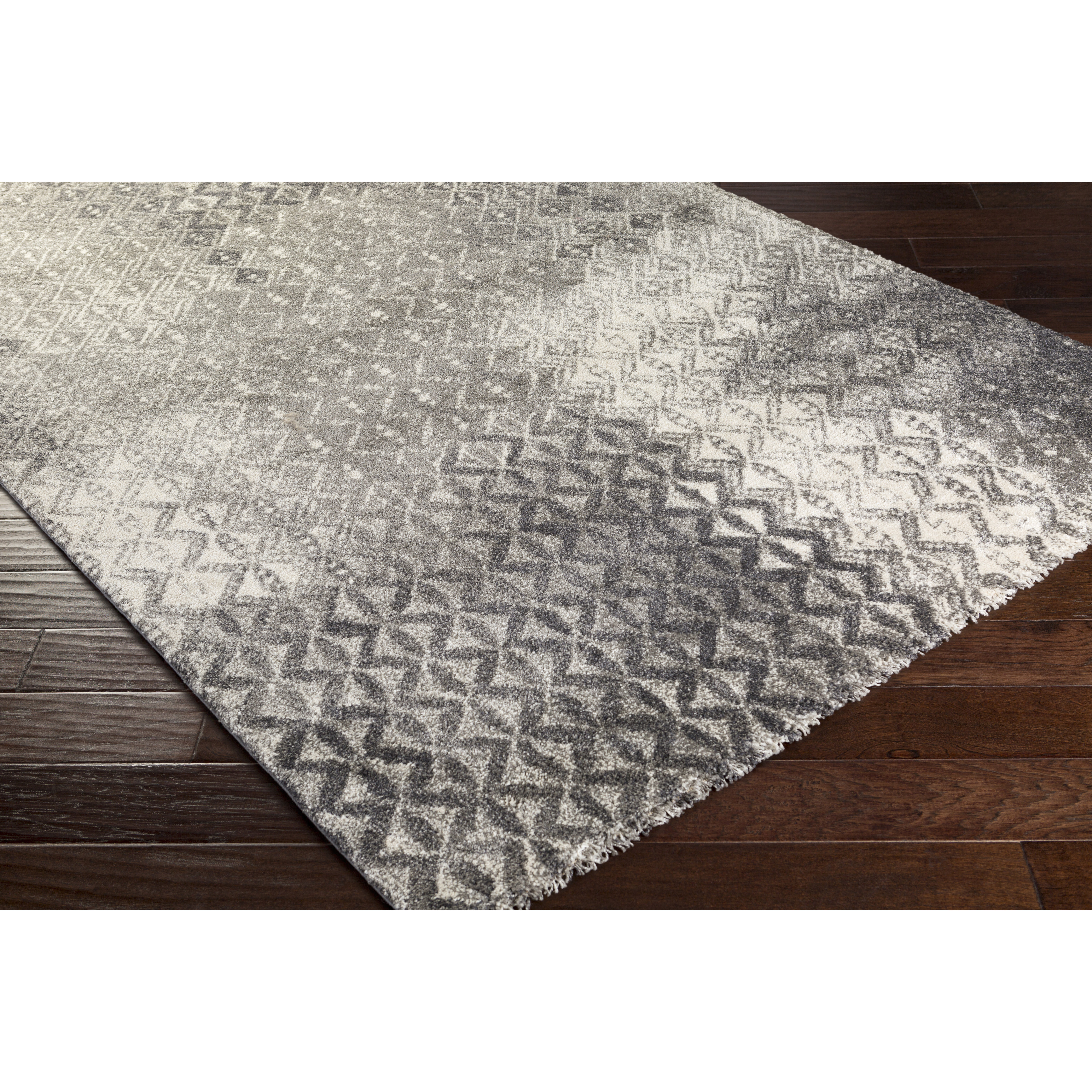 Matt Light Gray/Ivory Area Rug Wayfair