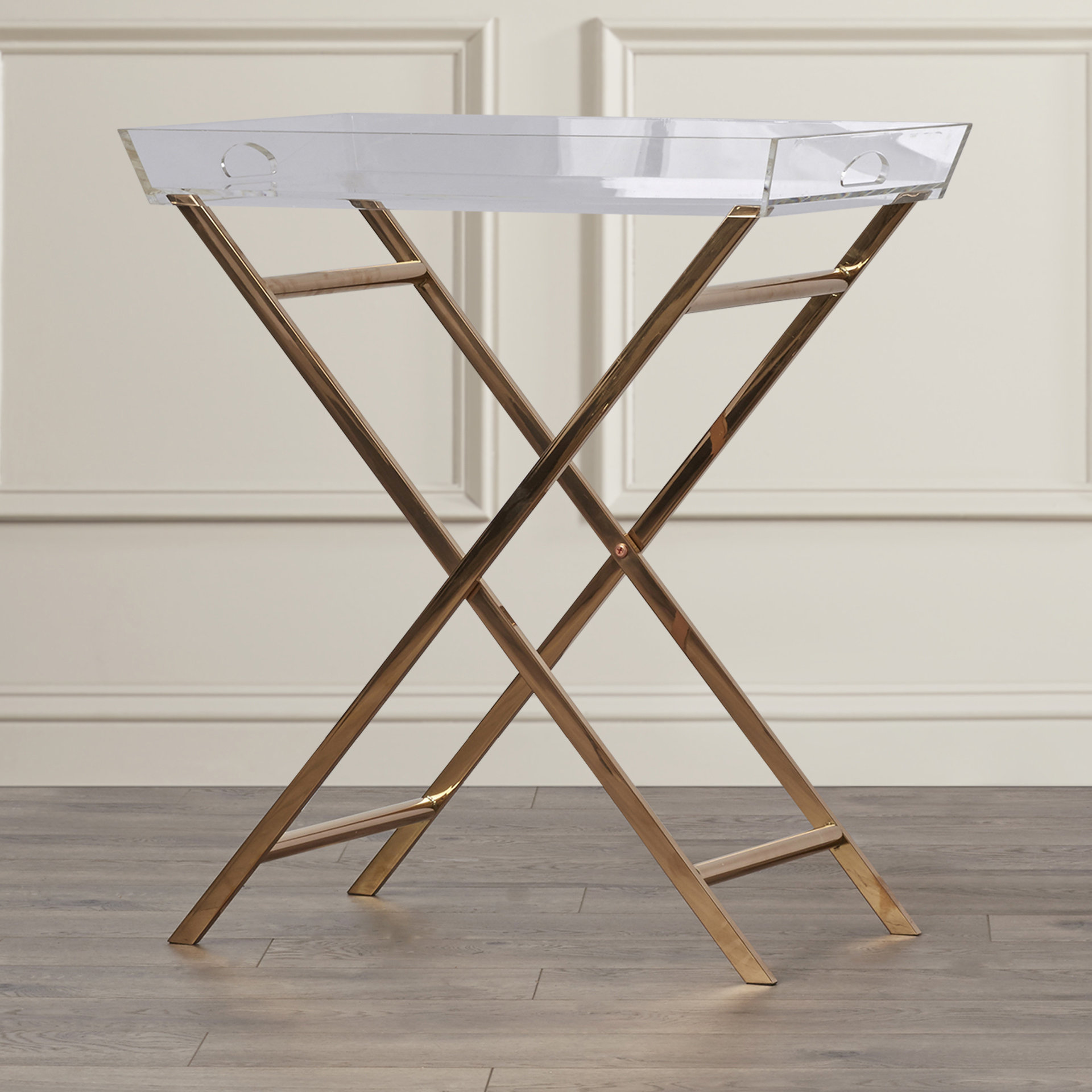 Fort Pierce Clinton Acrylic Tray Table Wayfair