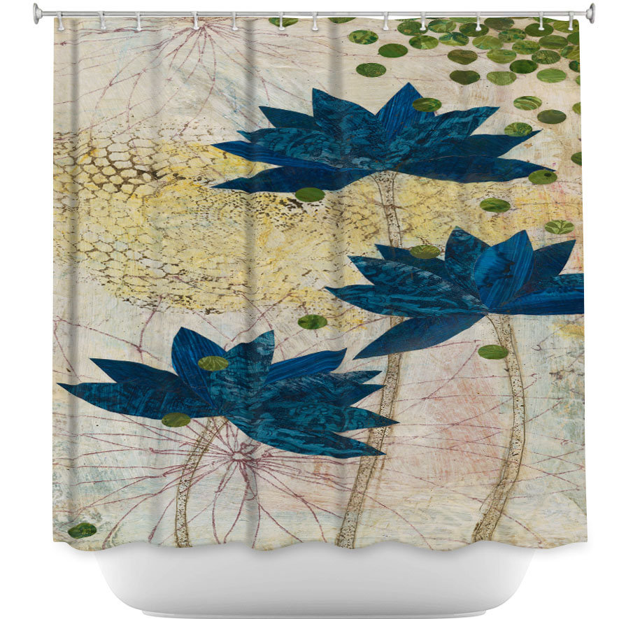 Lotus Shower Curtain Wayfair