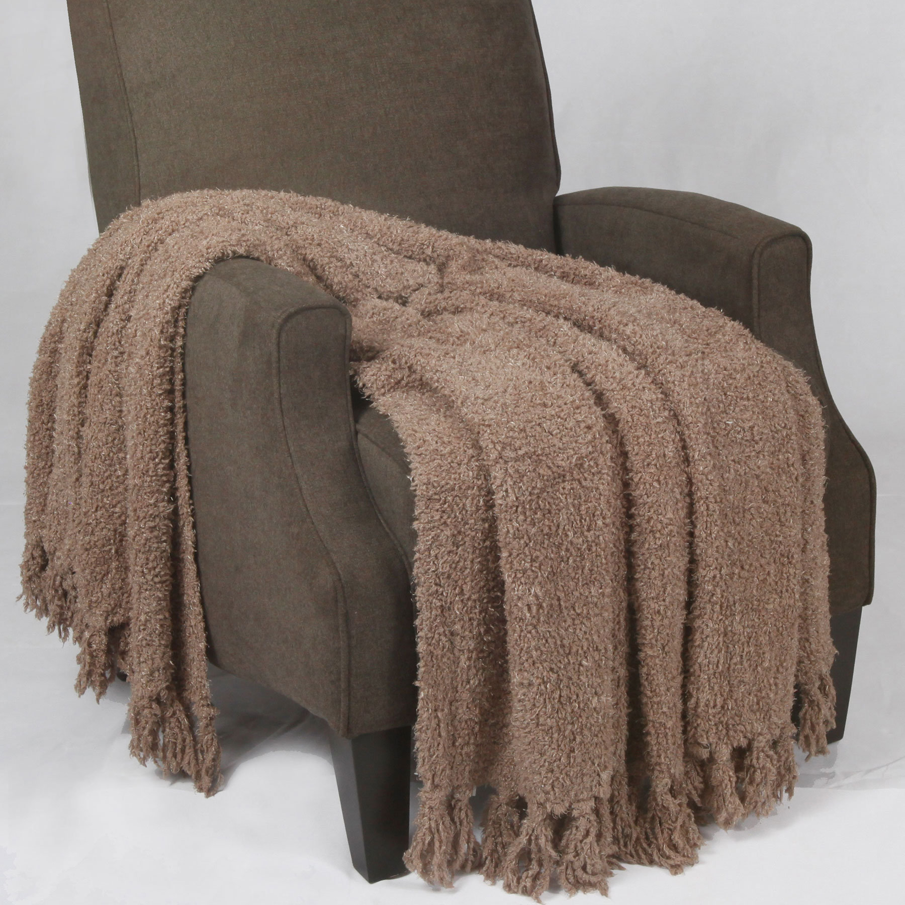 Coral Merino Wool Throw Rhomb - Woolme