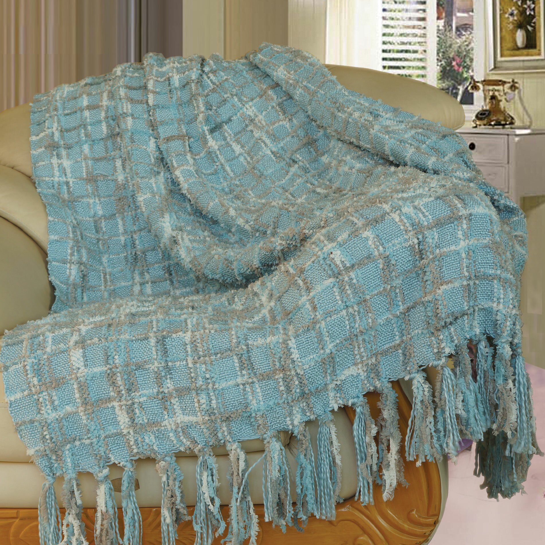 BOON Throw & Blanket Chenille Multi-Colored Throw Blanket & Reviews ...