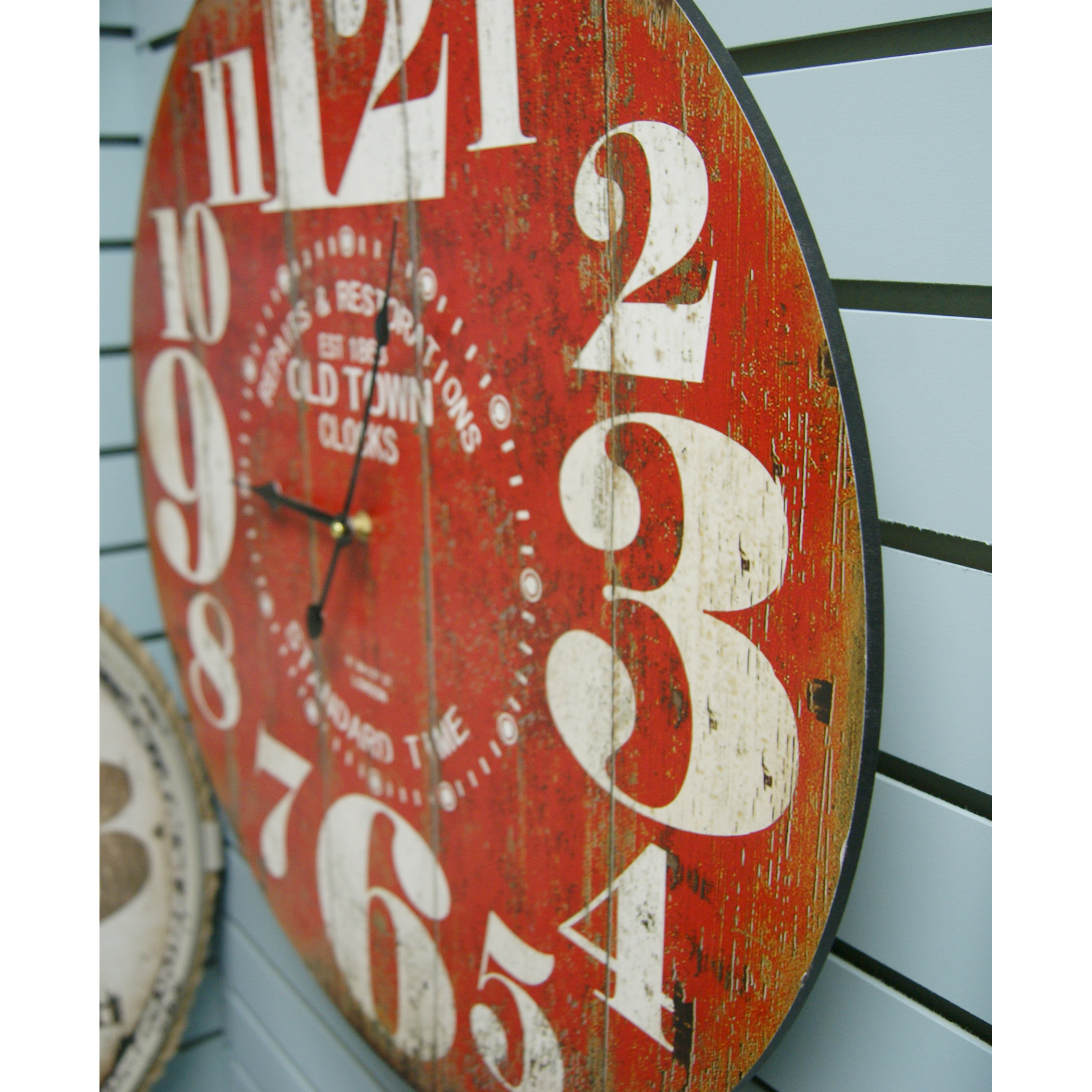 Oversized 23" Round Big Numbers Clock Wayfair