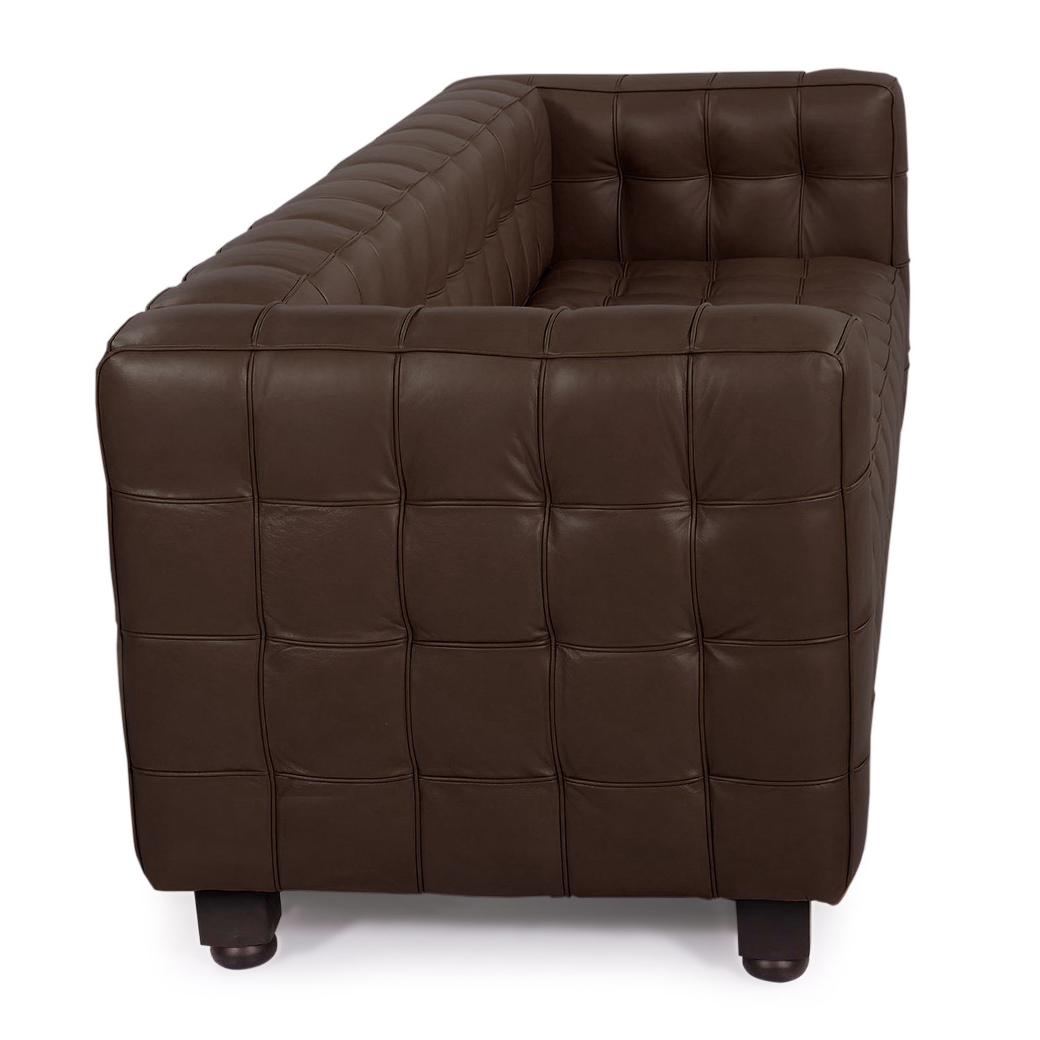 Kubus Mid Century Modern Leather Sofa Wayfair