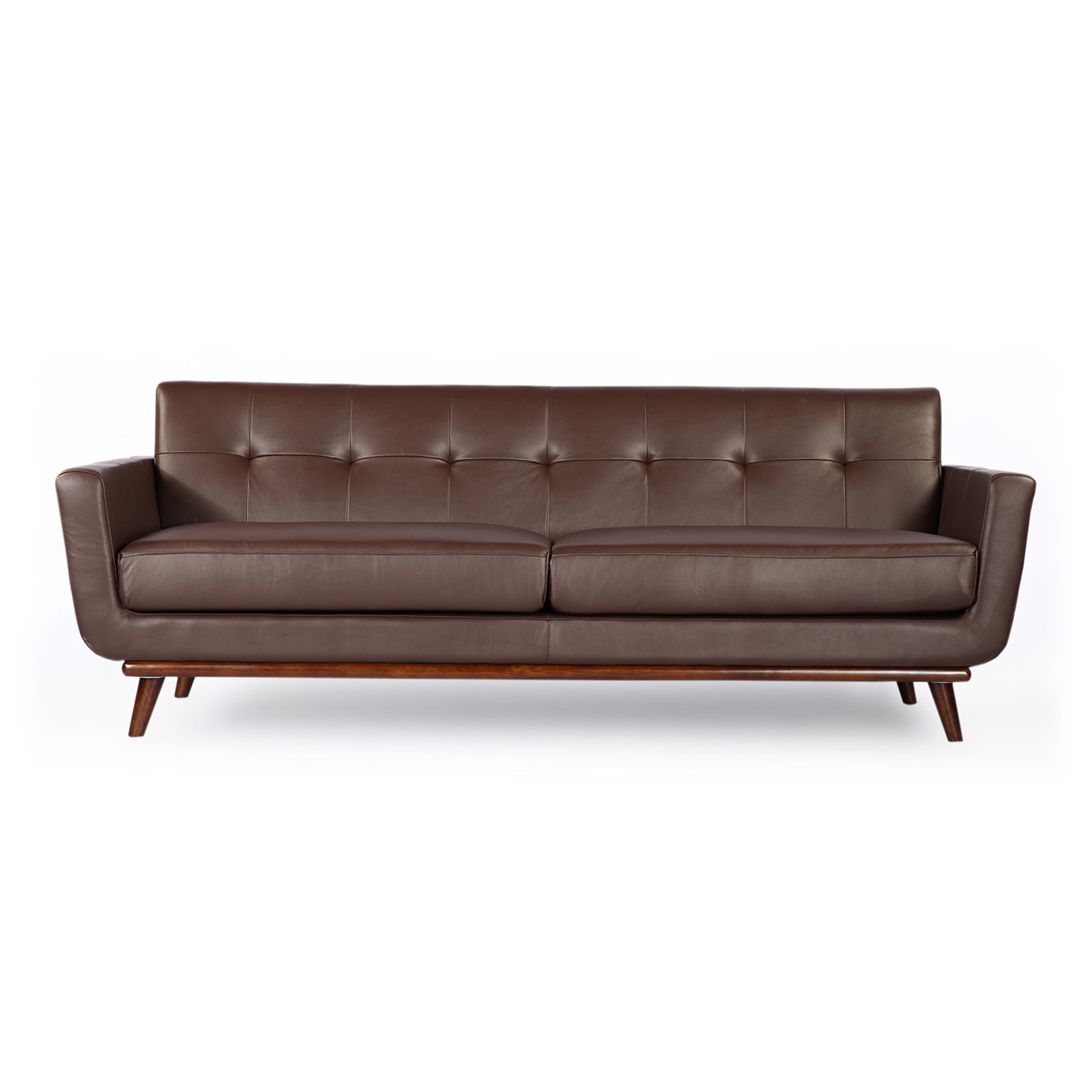 Kardiel Jackie Mid Century Modern Vintage Leather Sofa & Reviews Wayfair