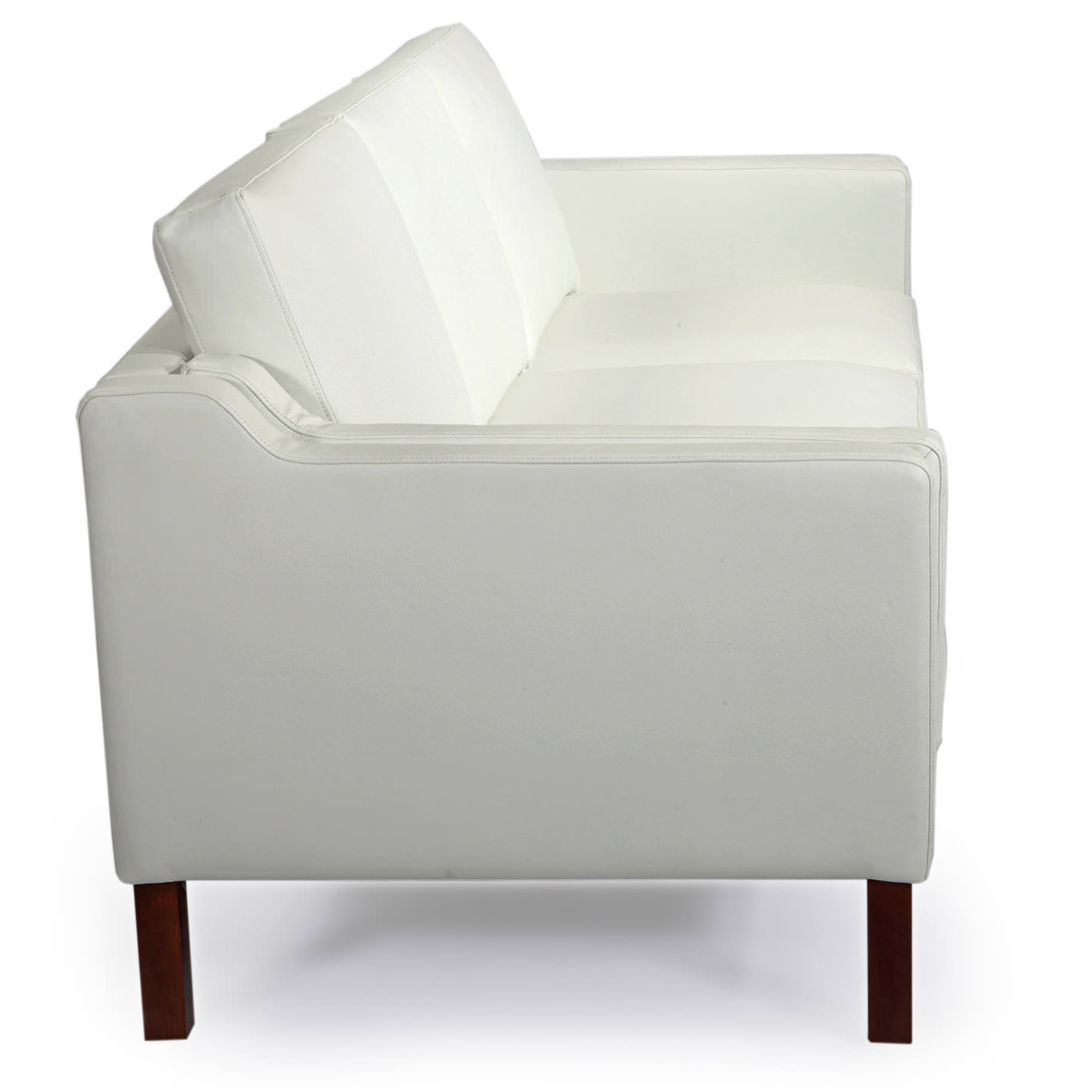 Monroe Mid Century Modern Leather Sofa Wayfair