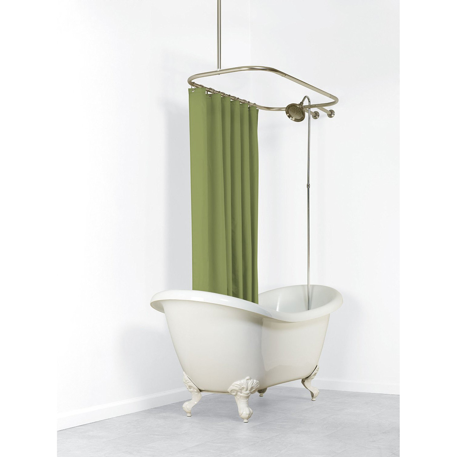 Versalot Never Rust Aluminum Hoop Shower Rod & Reviews Wayfair