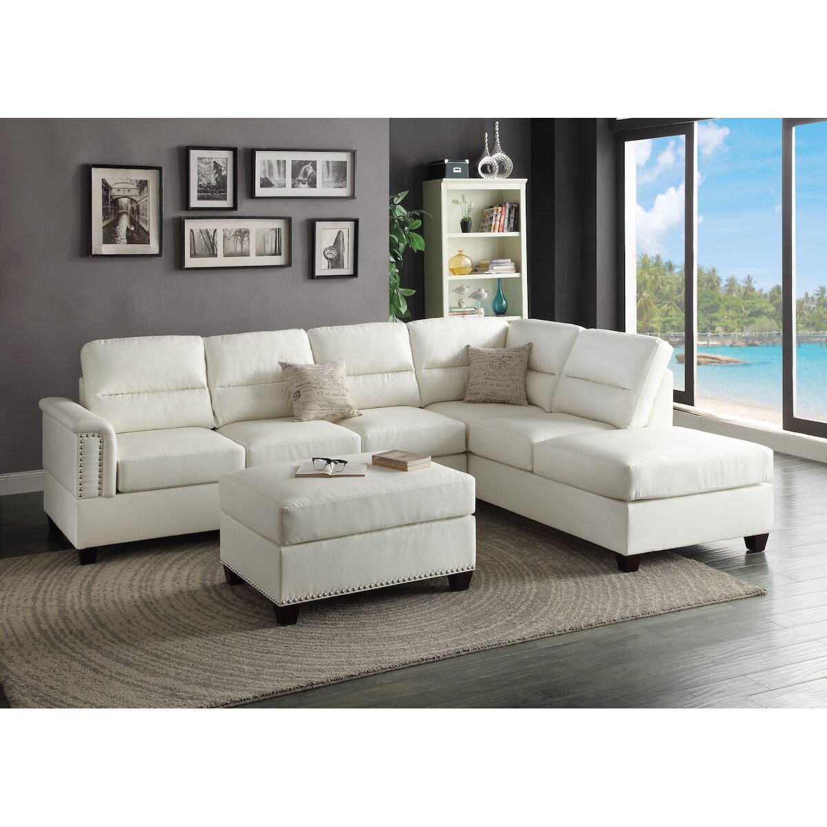 Infini Furnishings Reversible Chaise Sectional & Reviews ...