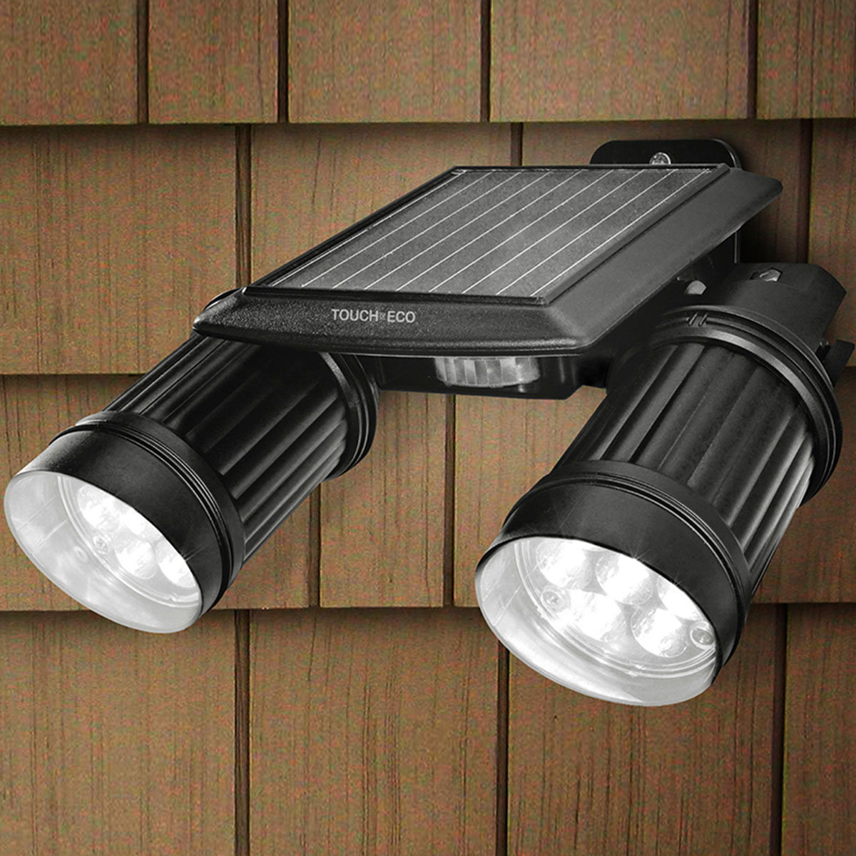 Touch of ECO Twinspot Pro Solar Dual Head Spot Light & Reviews Wayfair