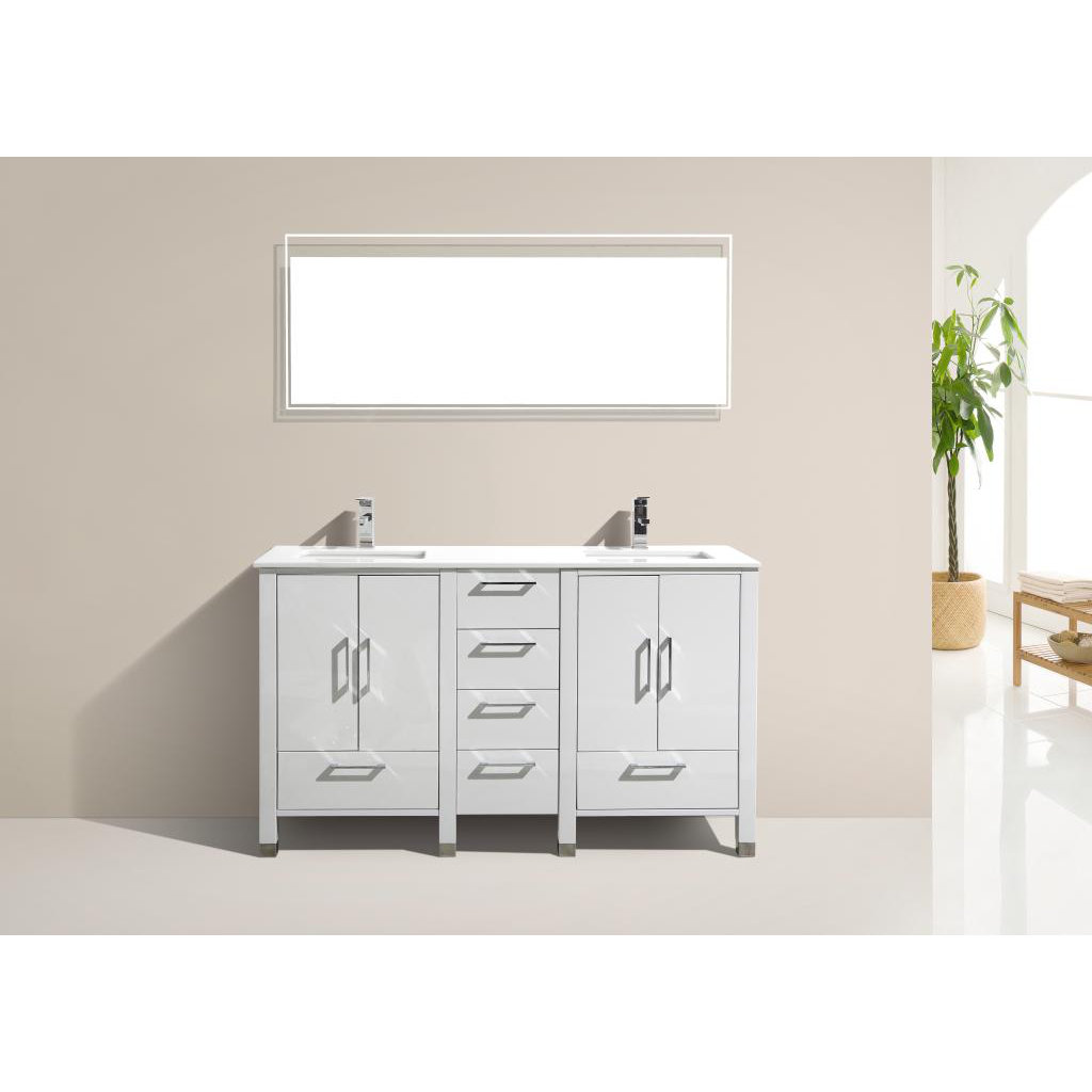 Kube Bath Anziano 60quot; Double Bathroom Vanity Set