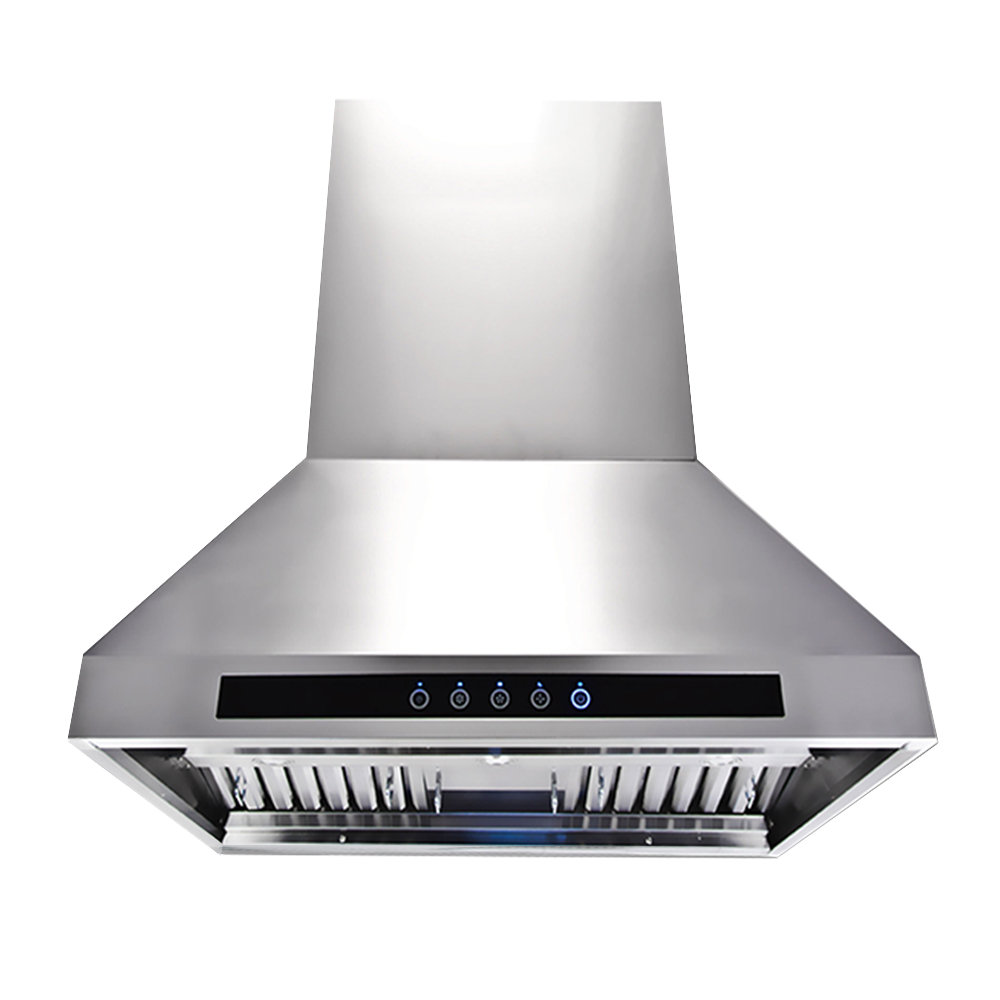 54" 1200 CFM Ducted Island Range Hood Wayfair