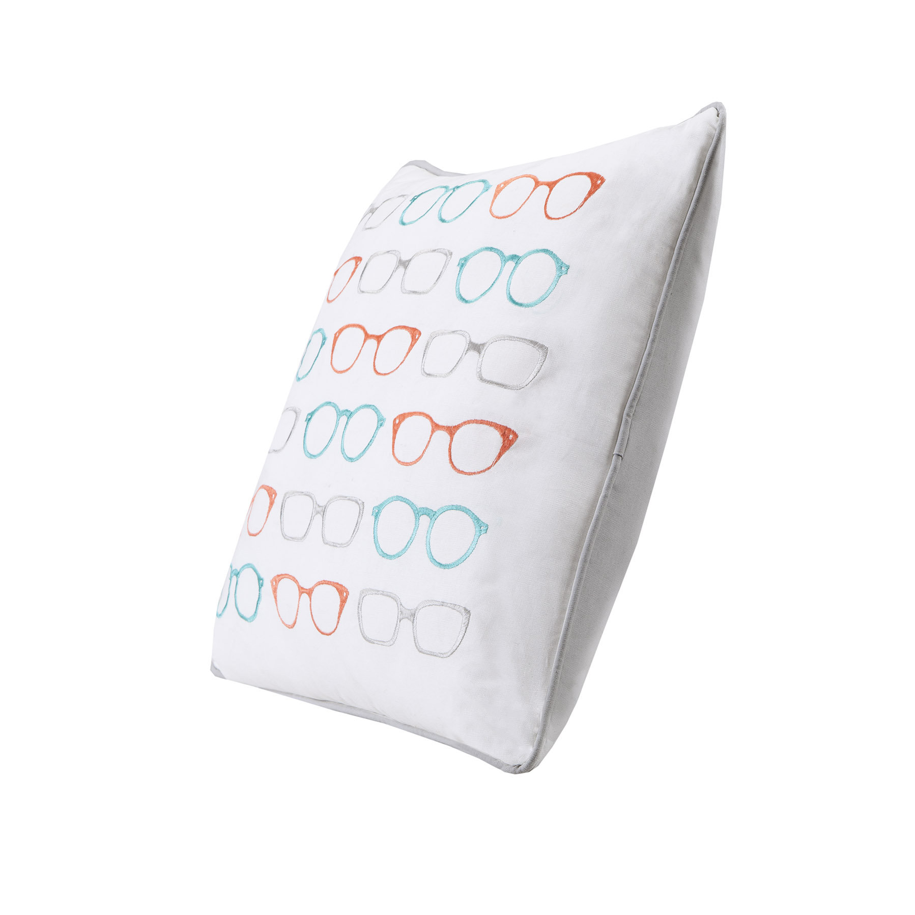 HipStyle Specs Glasses Embroidered Cotton Throw Pillow & Reviews Wayfair