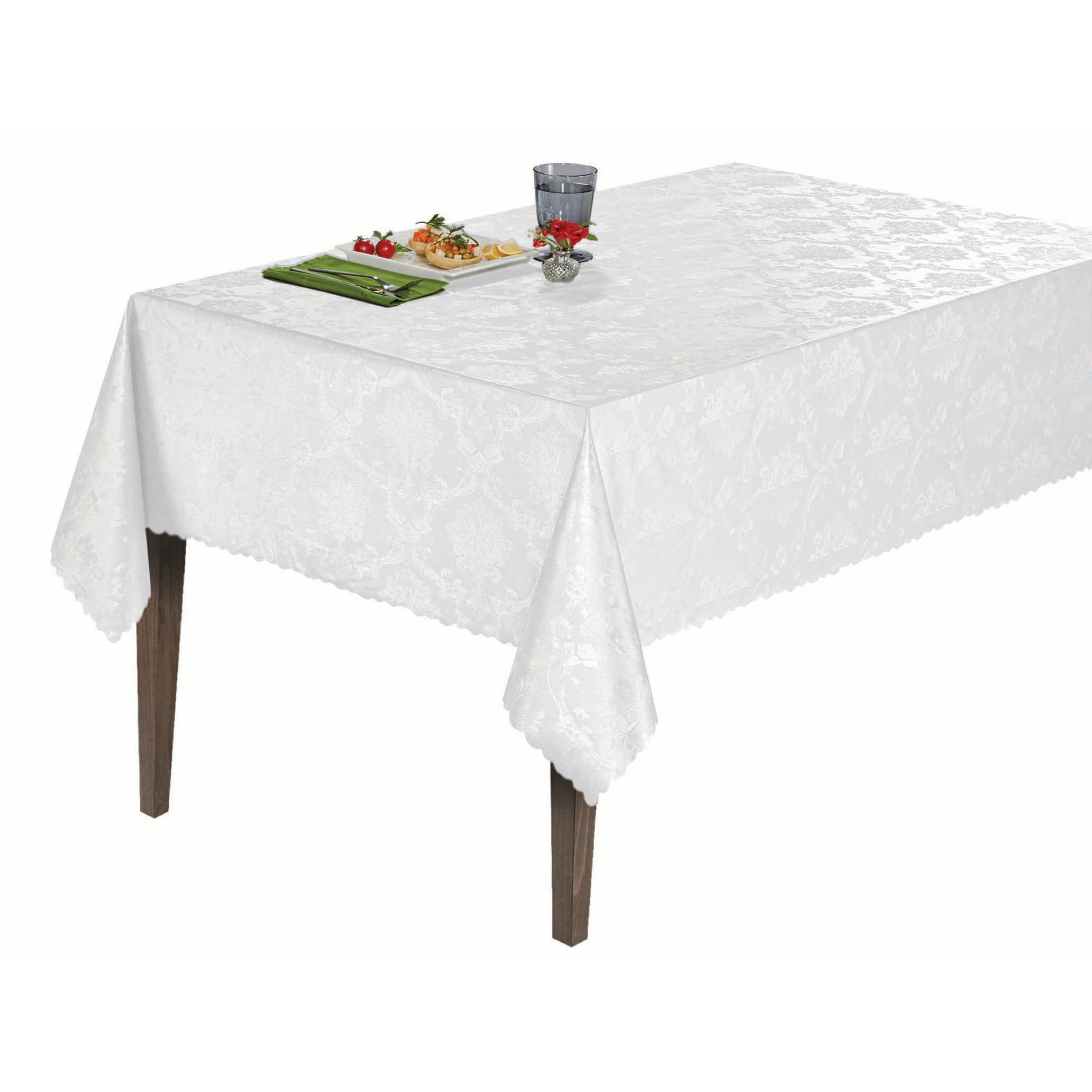 Essential Vinyl Damask Design Indoor/Outdoor Tablecloth Wayfair