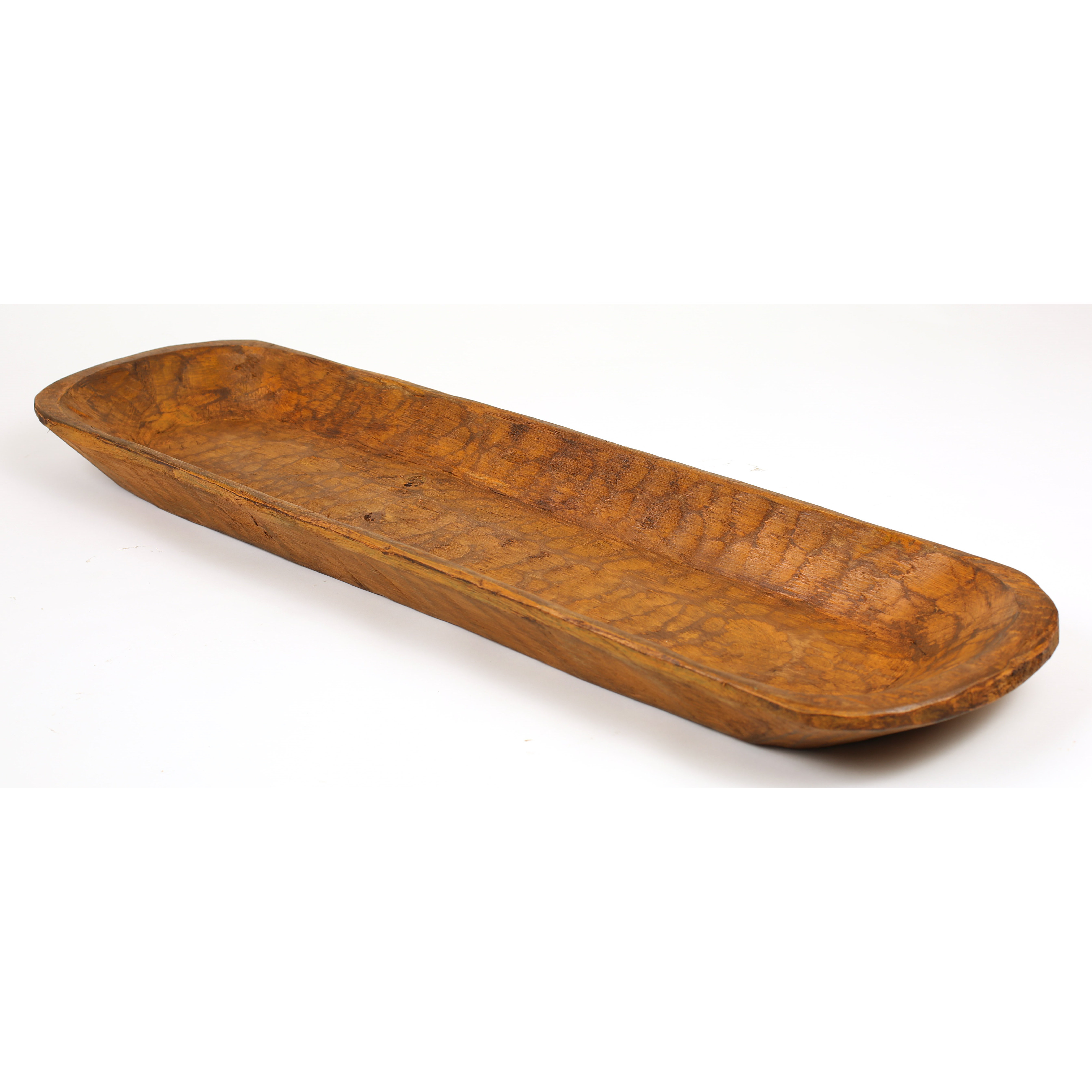 Painted Extra Long Rustic Wooden Dough Bowl Wayfair