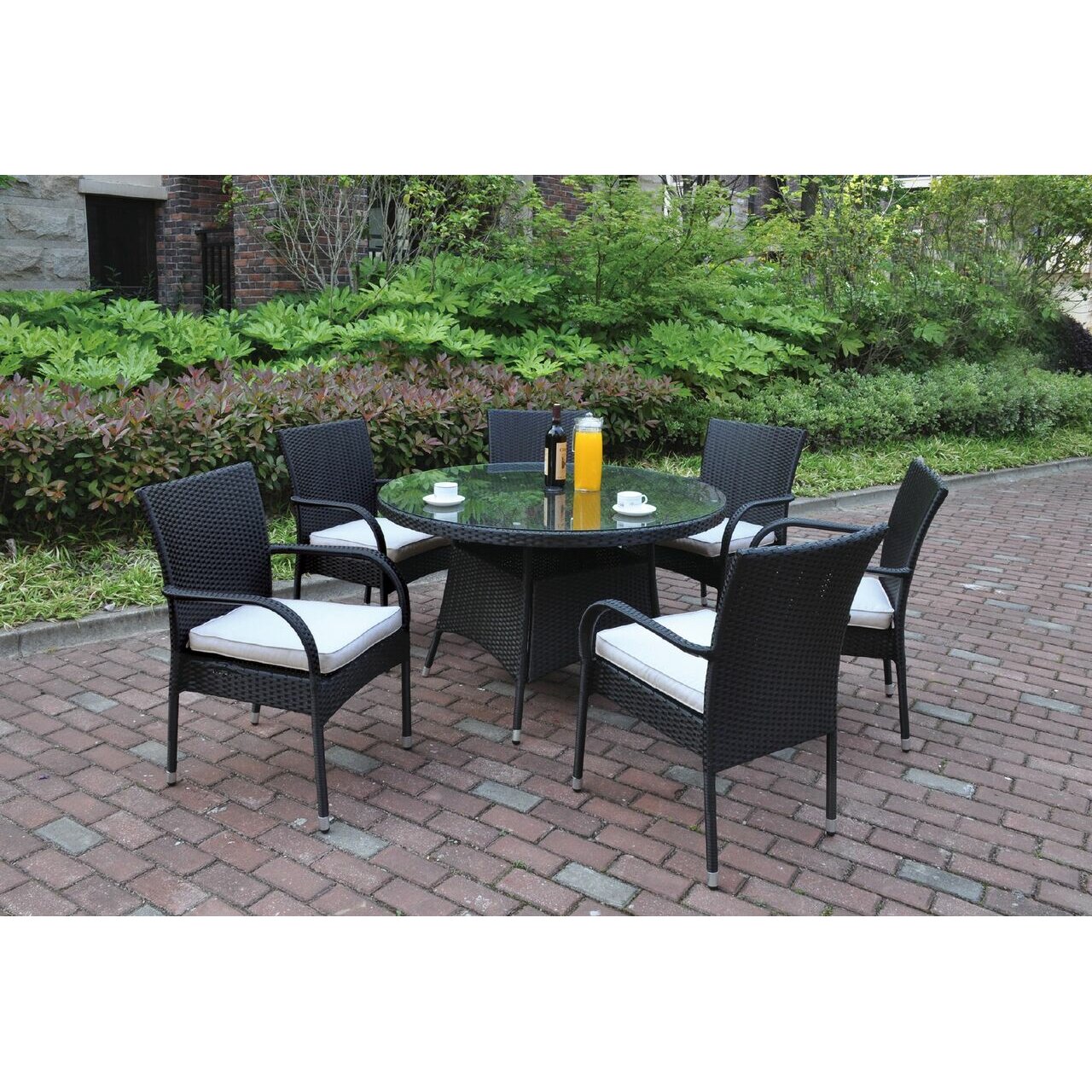 7 Piece Dining Set With Cushions | Wayfair