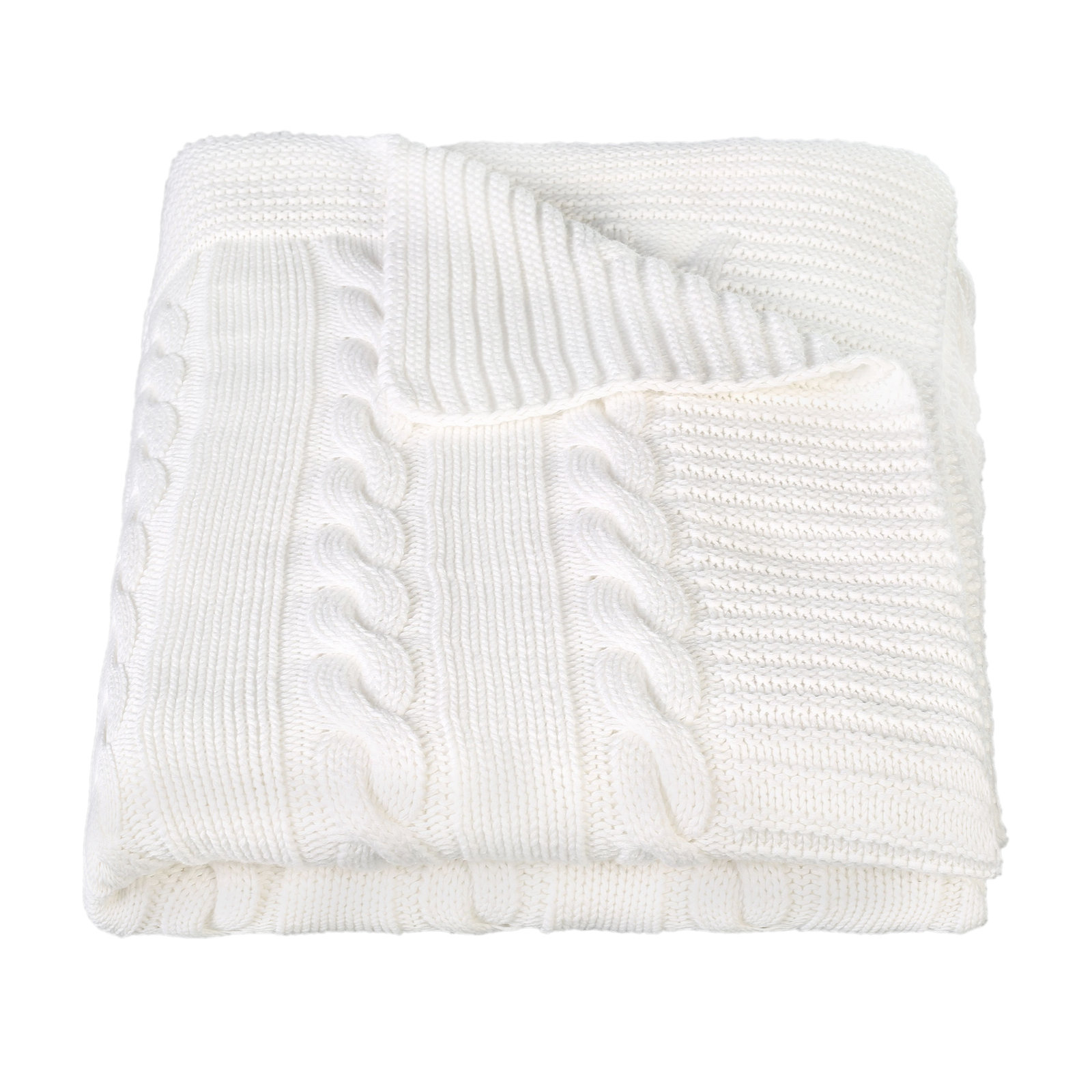 Arus Luxury Cotton Cable Knit Throw Blanket & Reviews Wayfair