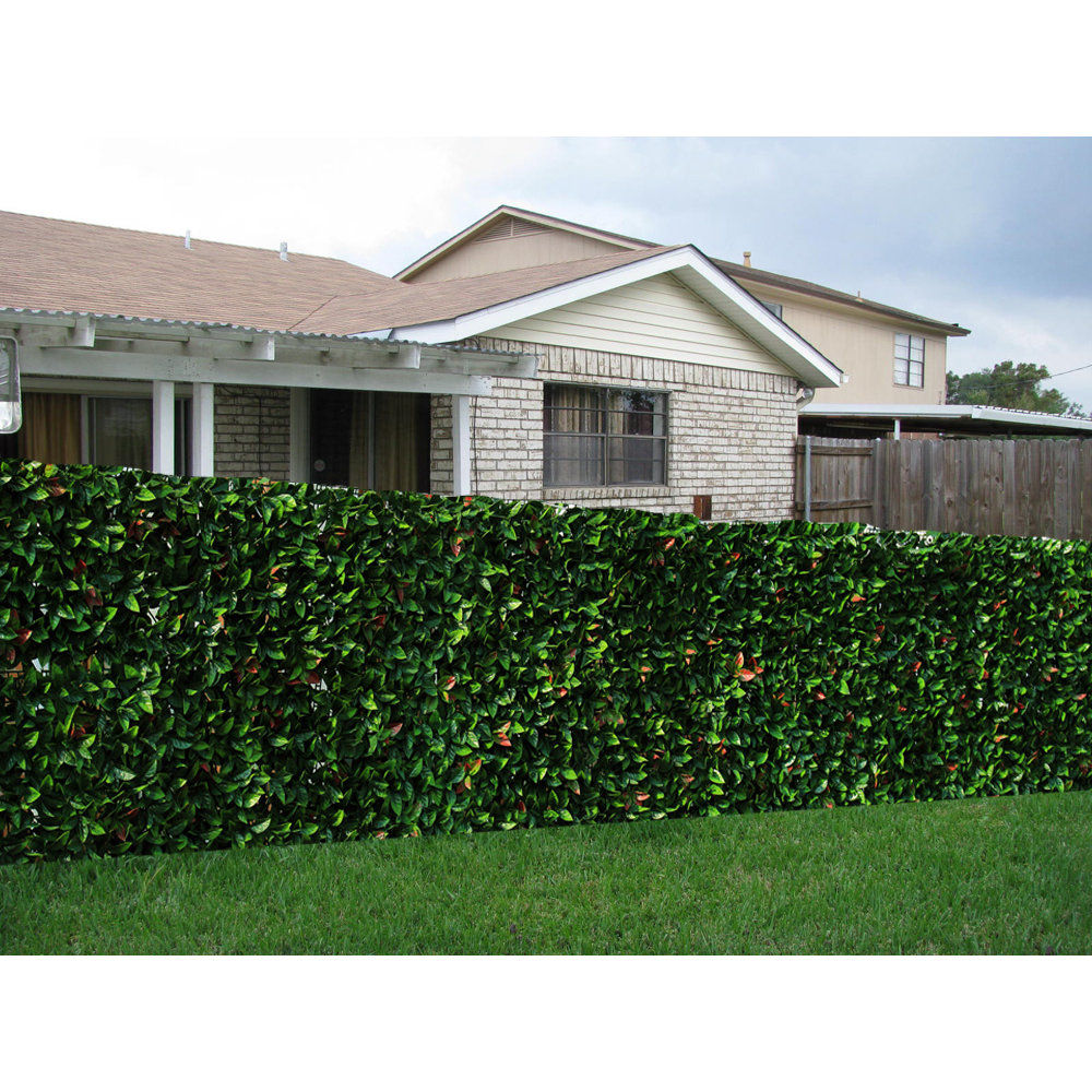 19.7' x 19.7' Artificial Planes Hedge Fence Covering Wayfair