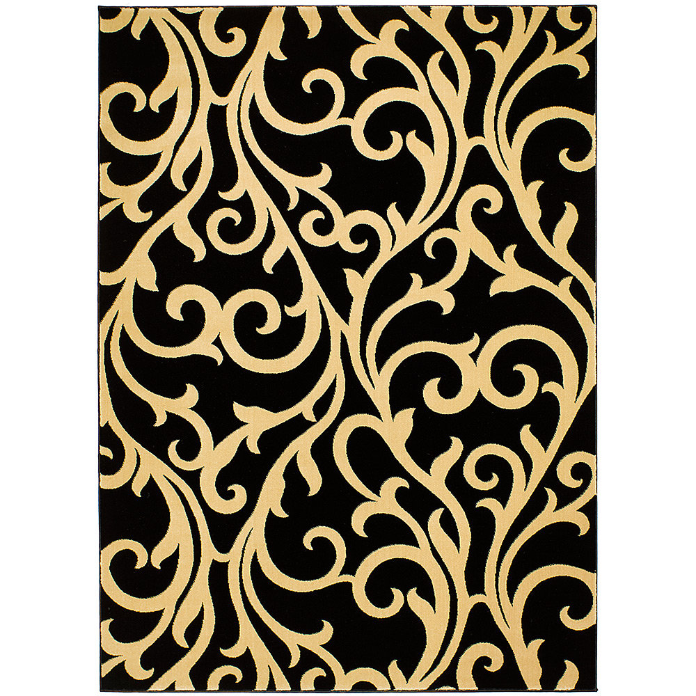 Black/Yellow Area Rug Wayfair.ca