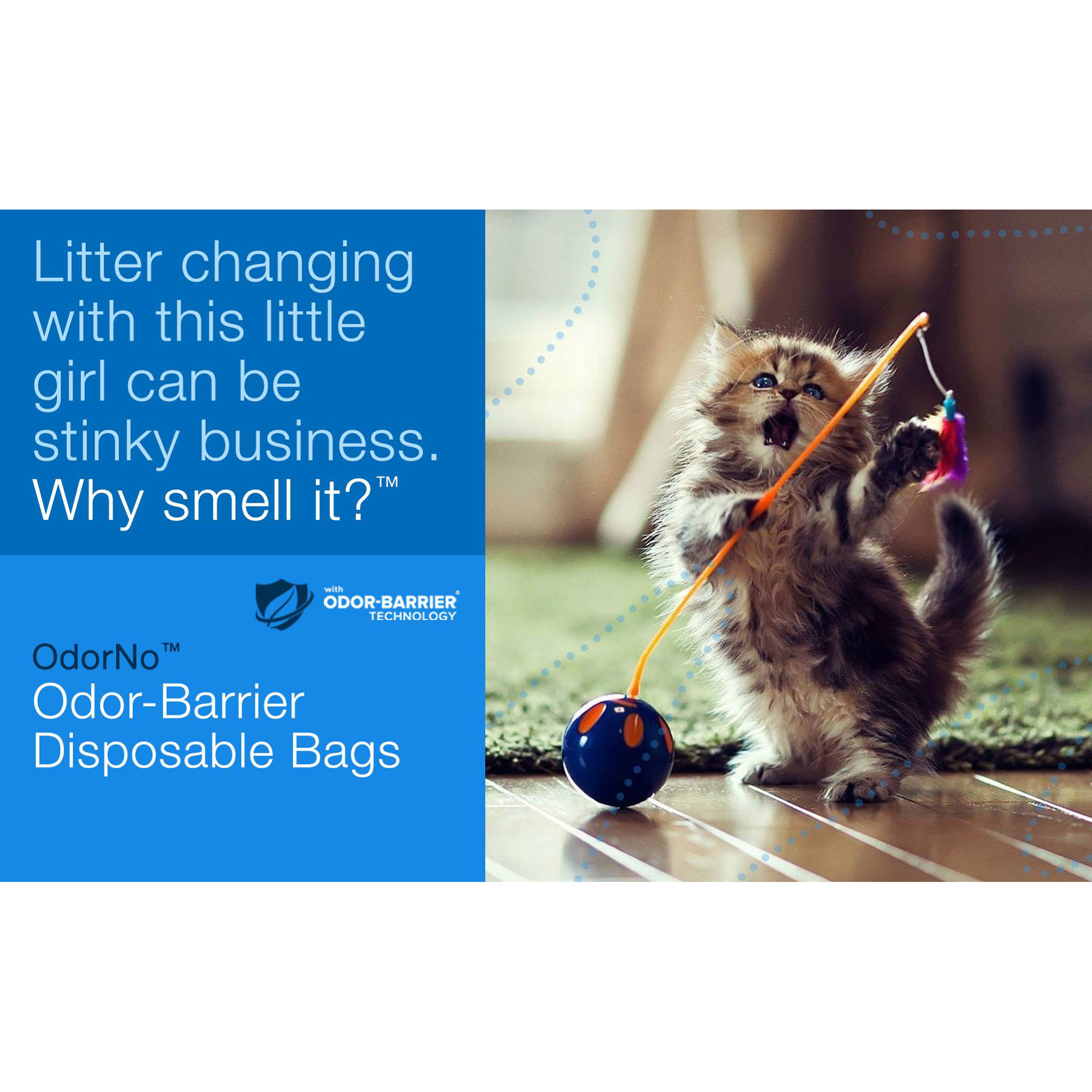 Odor Barrier Zero Smell 2 Gallon EcoFriendly Disposable Bags for Pet