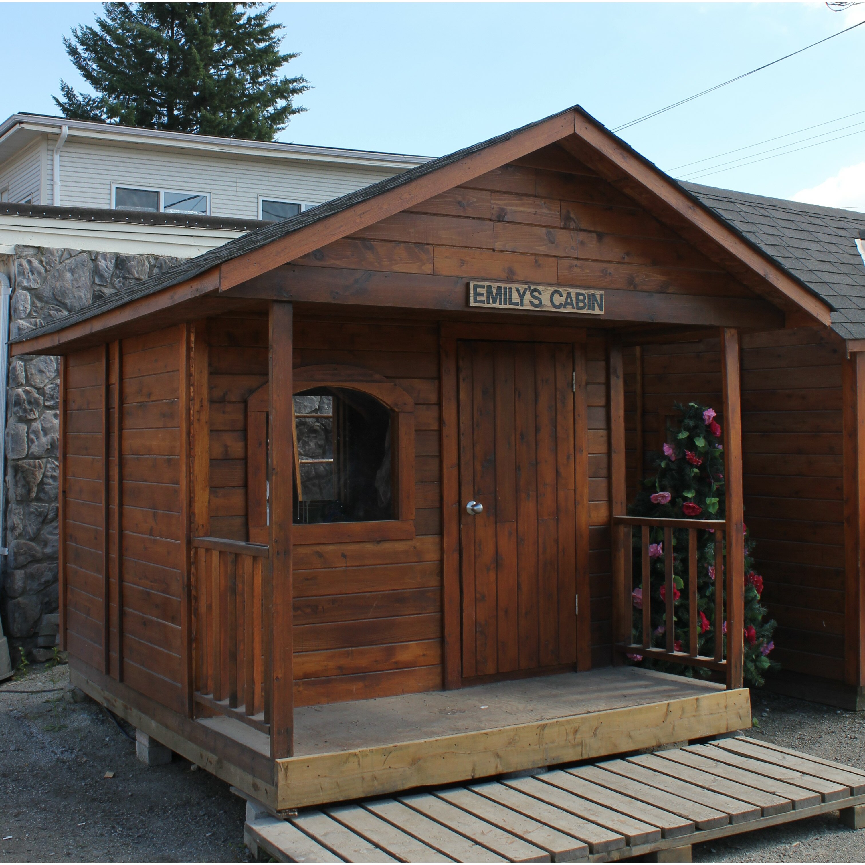  Manufacturing Emily's Cabin 10 Ft. W x 12 Ft. D Wooden Portable Shed