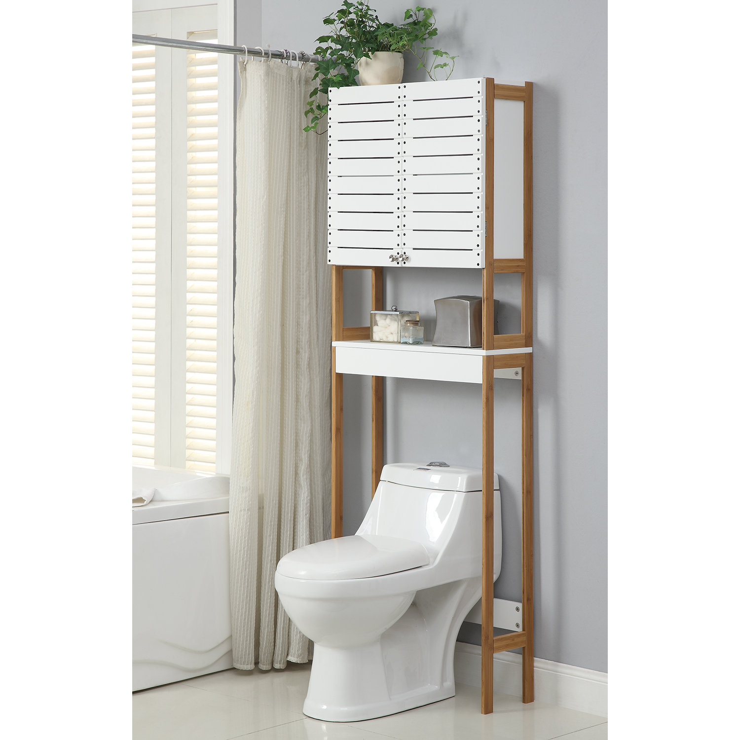 OIA Rendition 23.62" x 70.25" Free Standing Over the Toilet Cabinet