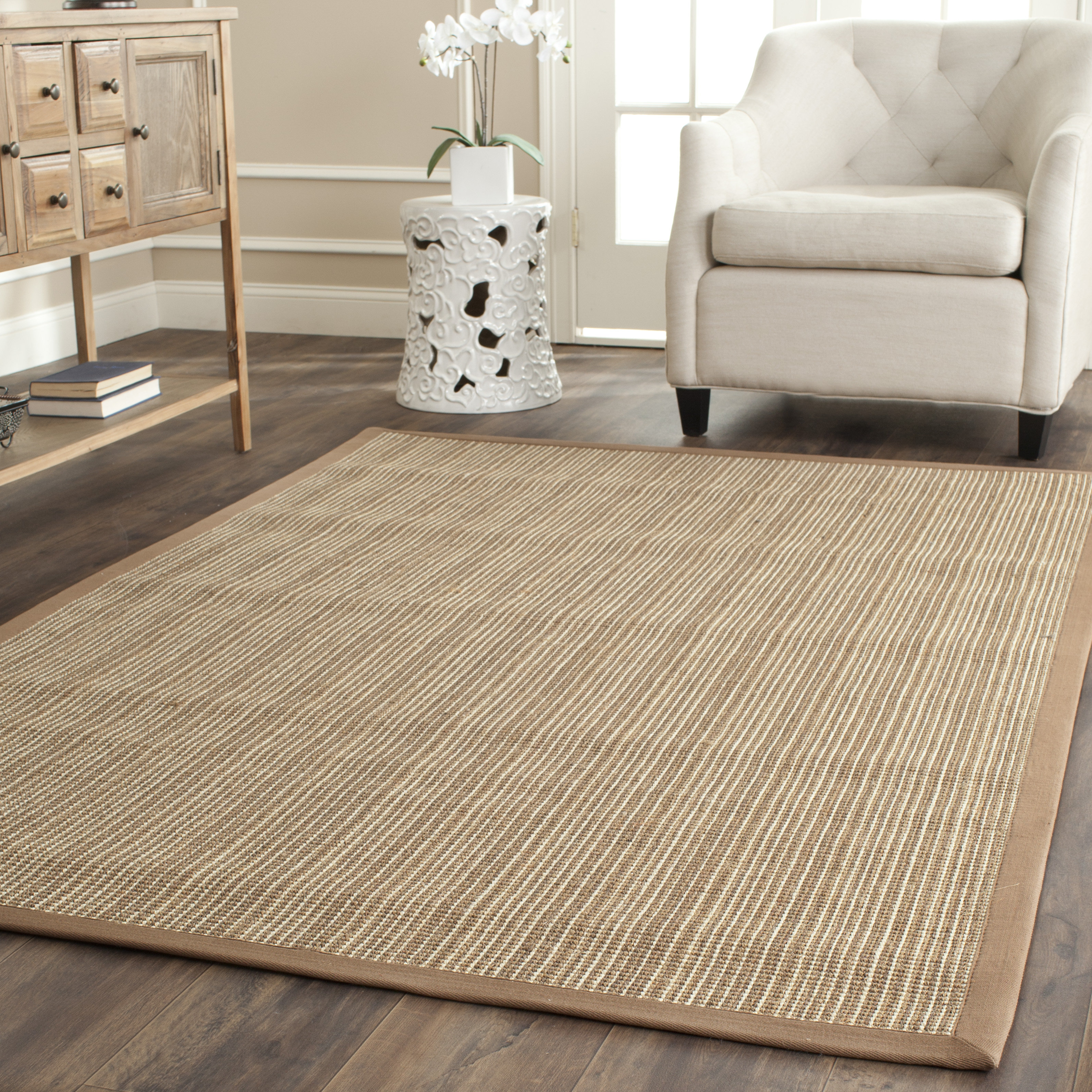 Natural Fiber Tan Area Rug Wayfair