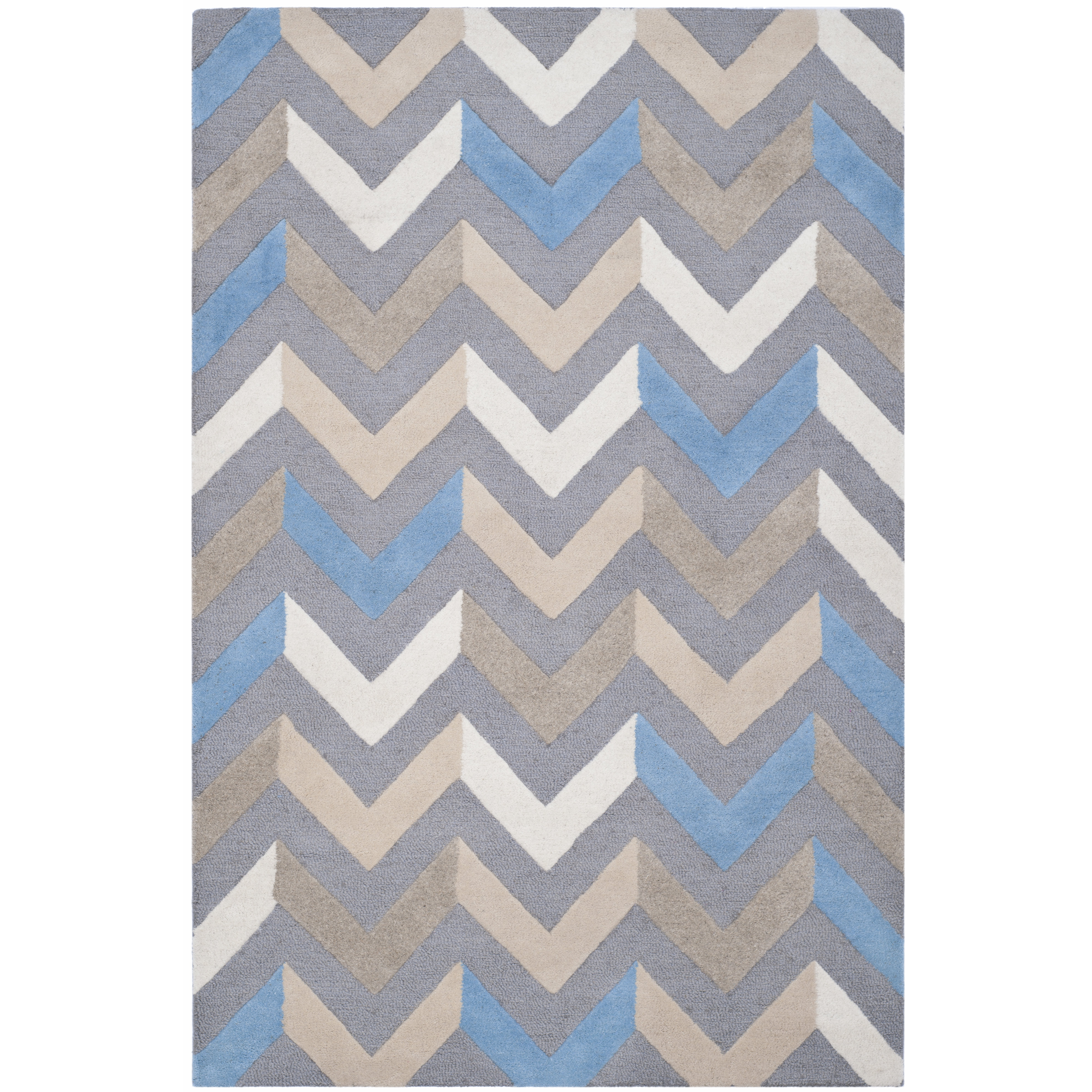 Cambridge Grey / Ivory Chevron Indoor / Outdoor Area Rug Wayfair