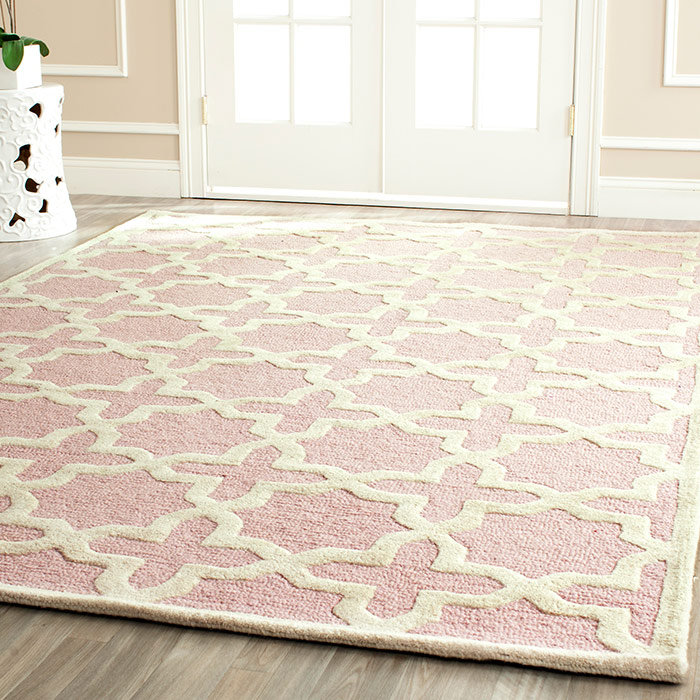 Safavieh Cambridge Light Pink / Ivory Area Rug & Reviews Wayfair