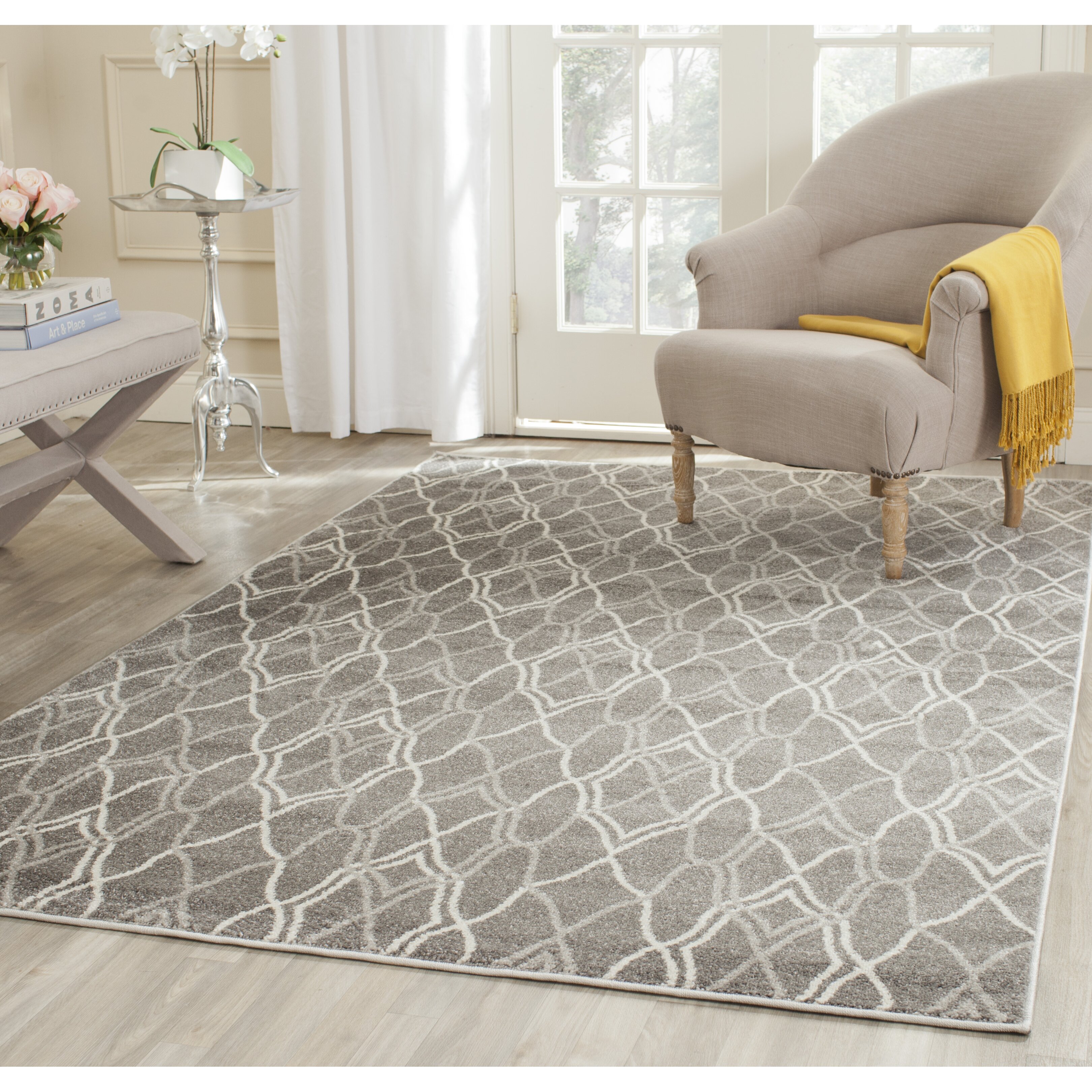 Amherst Grey/Light Grey Outdoor Area Rug | Wayfair