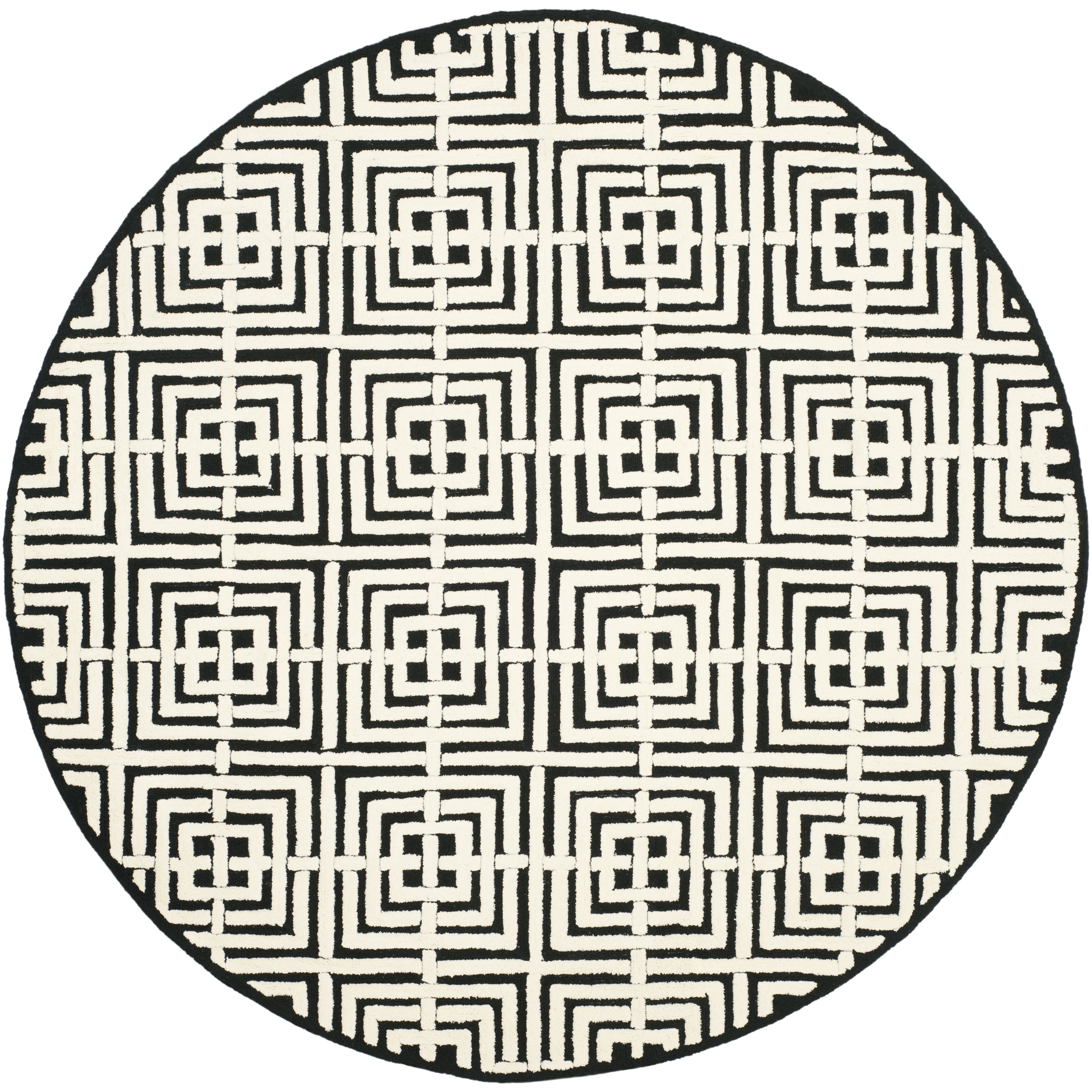 Safavieh Newport Black/White Geometric Area Rug & Reviews Wayfair