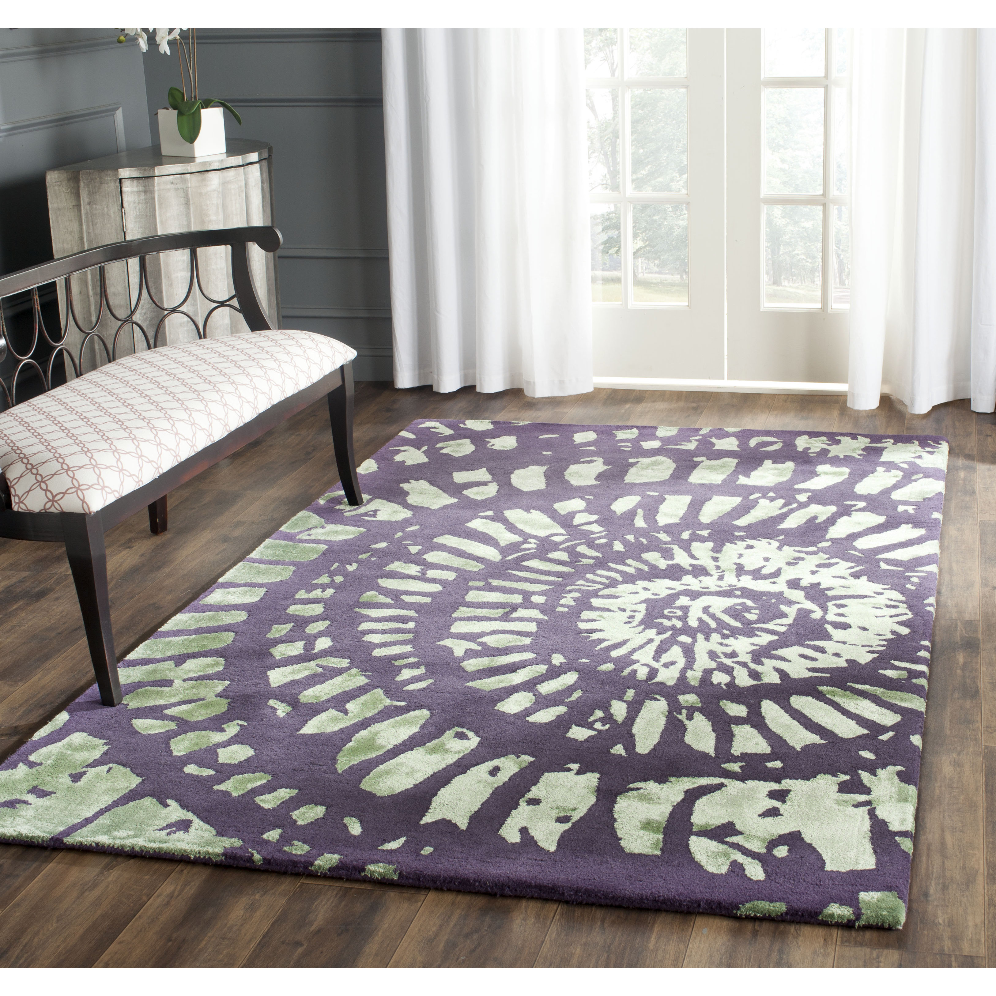 Capri Lavender/Sage Area Rug Wayfair