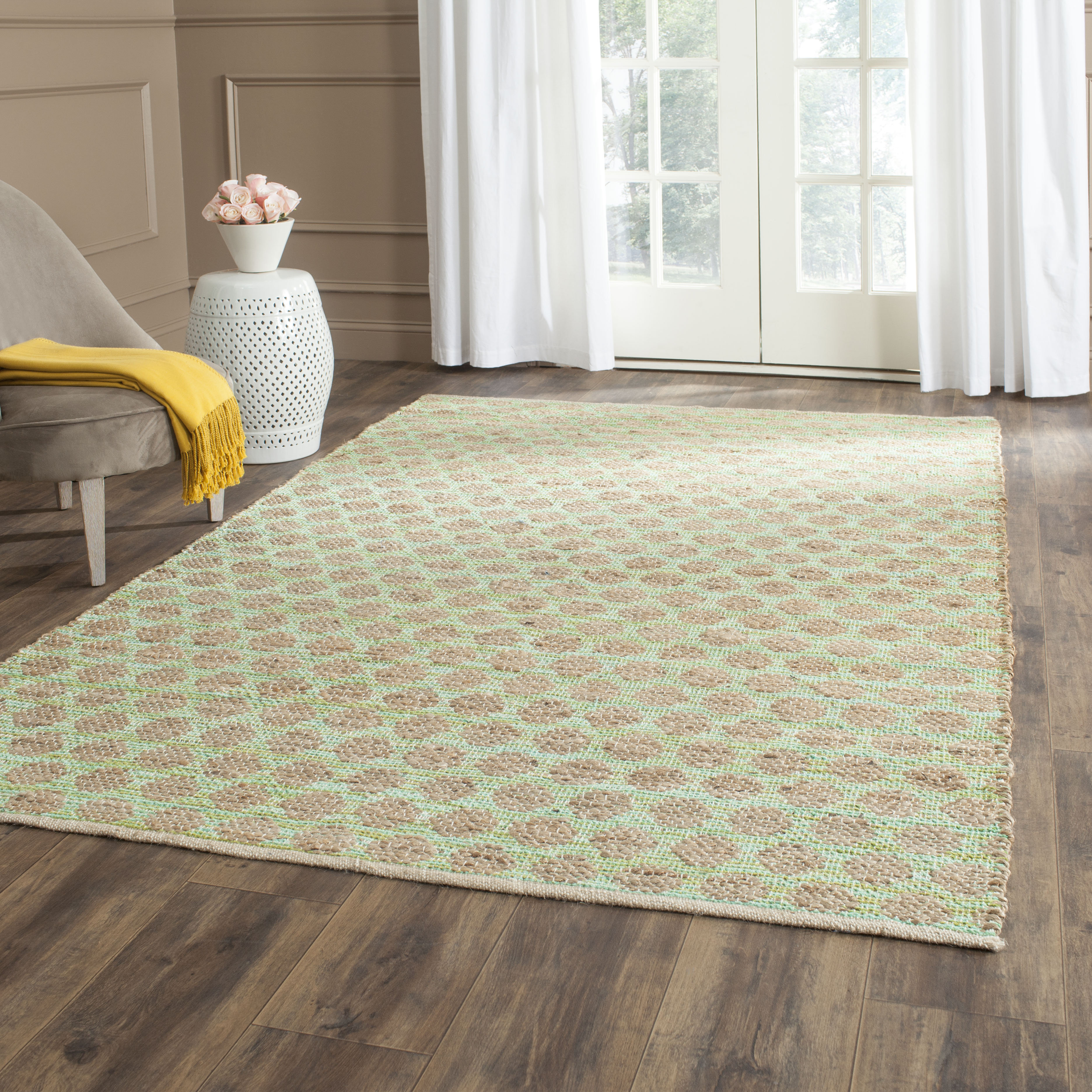 Cape Cod Green / Natural Area Rug Wayfair