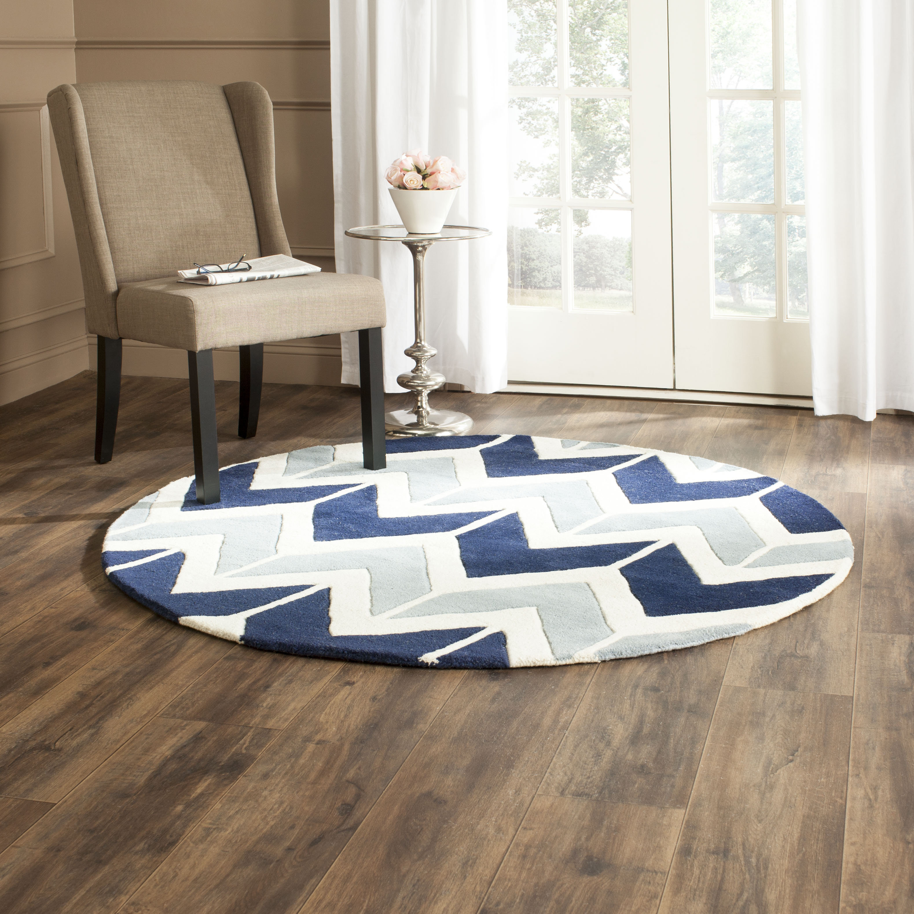 Safavieh Chatham Dark Blue / Light Blue Area Rug & Reviews Wayfair