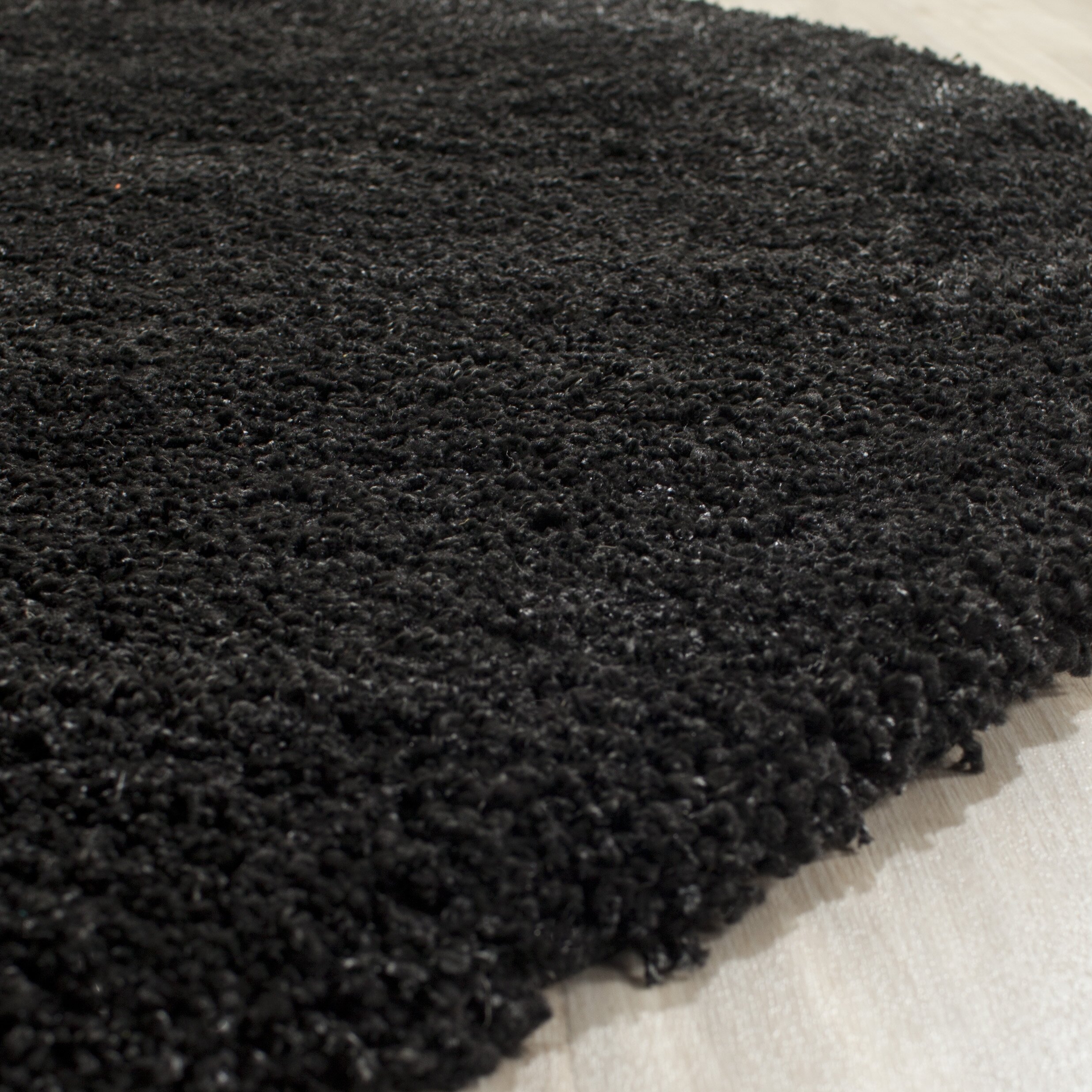 California Shag Black Area Rug Wayfair