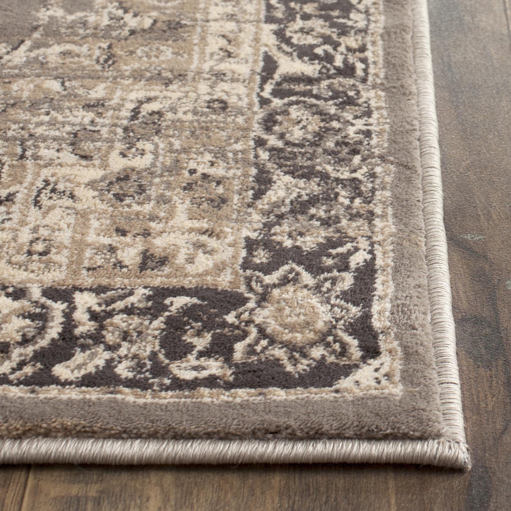 Safavieh Vintage Taupe/Black Area Rug & Reviews | Wayfair