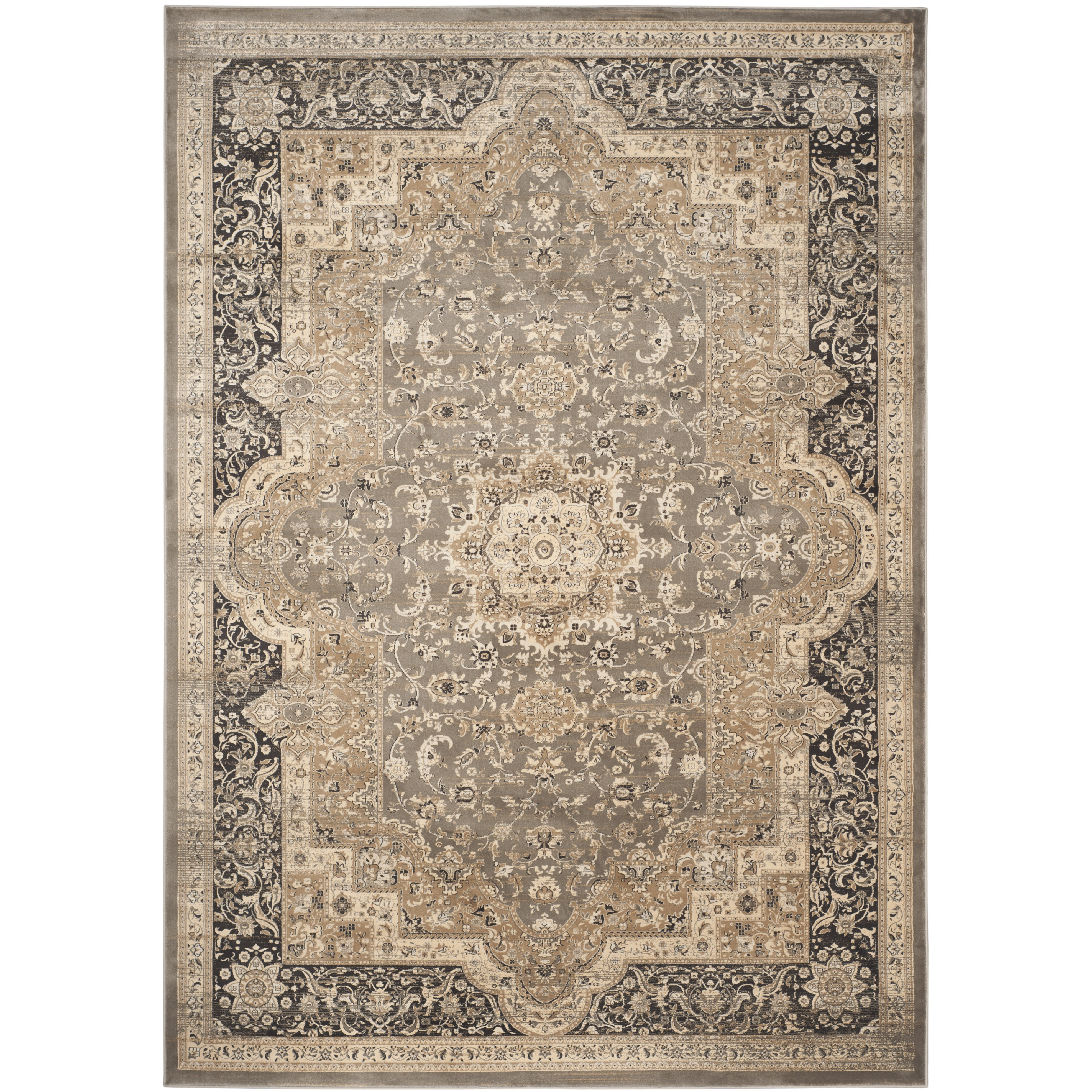 Safavieh Vintage Taupe/Black Area Rug & Reviews Wayfair