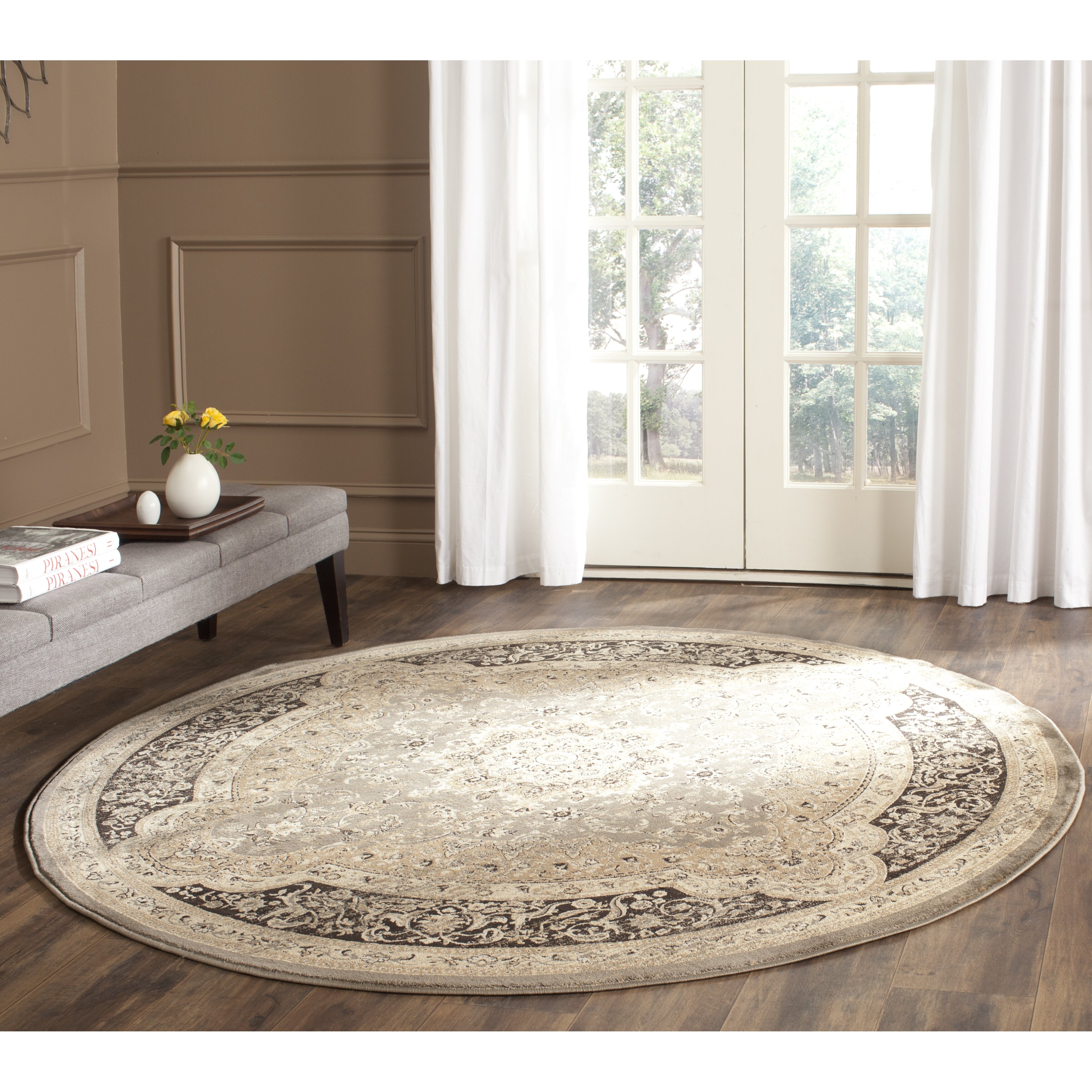 Safavieh Vintage Taupe/Black Area Rug & Reviews | Wayfair