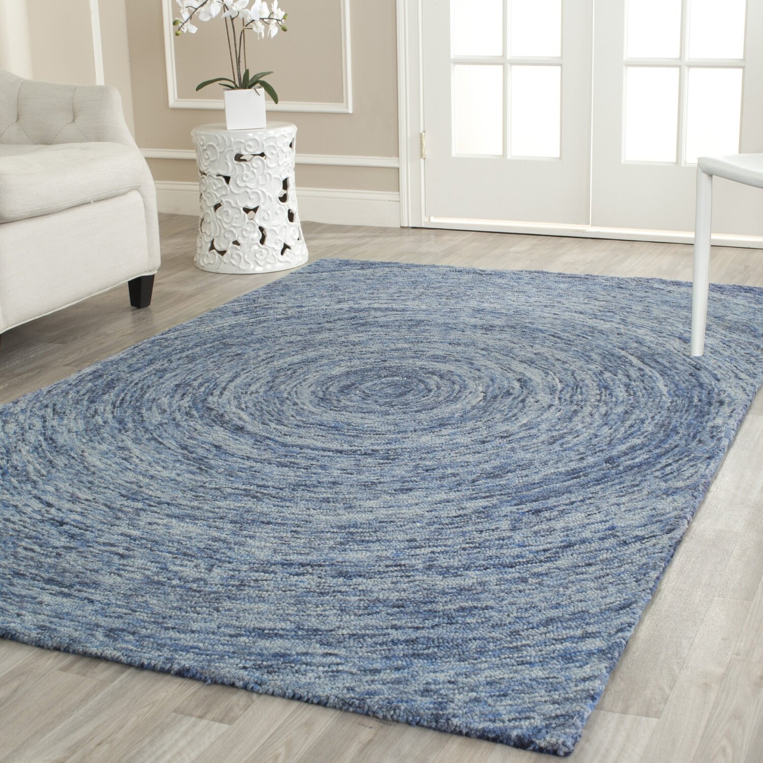 Safavieh Ikat Dark Blue Area Rug & Reviews | Wayfair