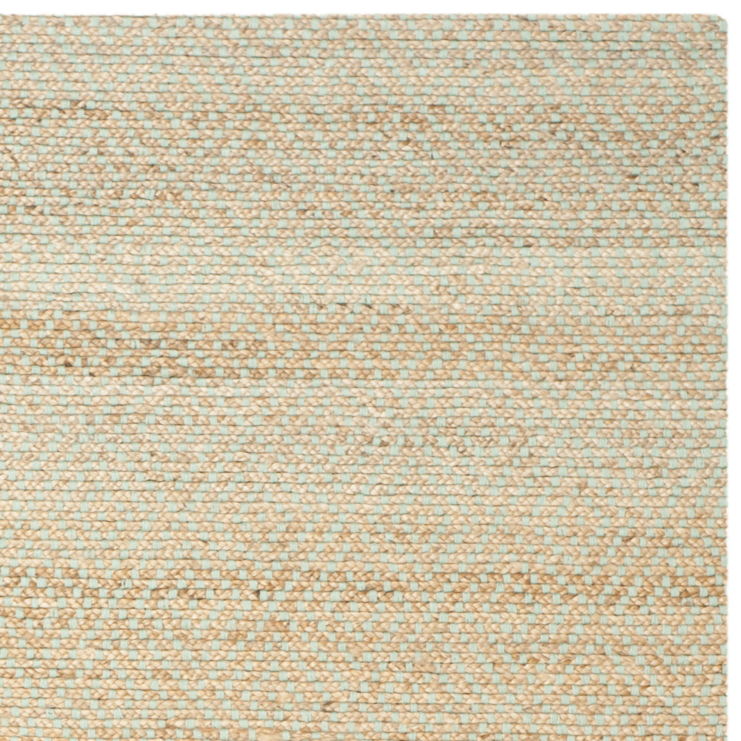 Safavieh Natural Fibre Natural/Mint Green Indoor Area Rug & Reviews