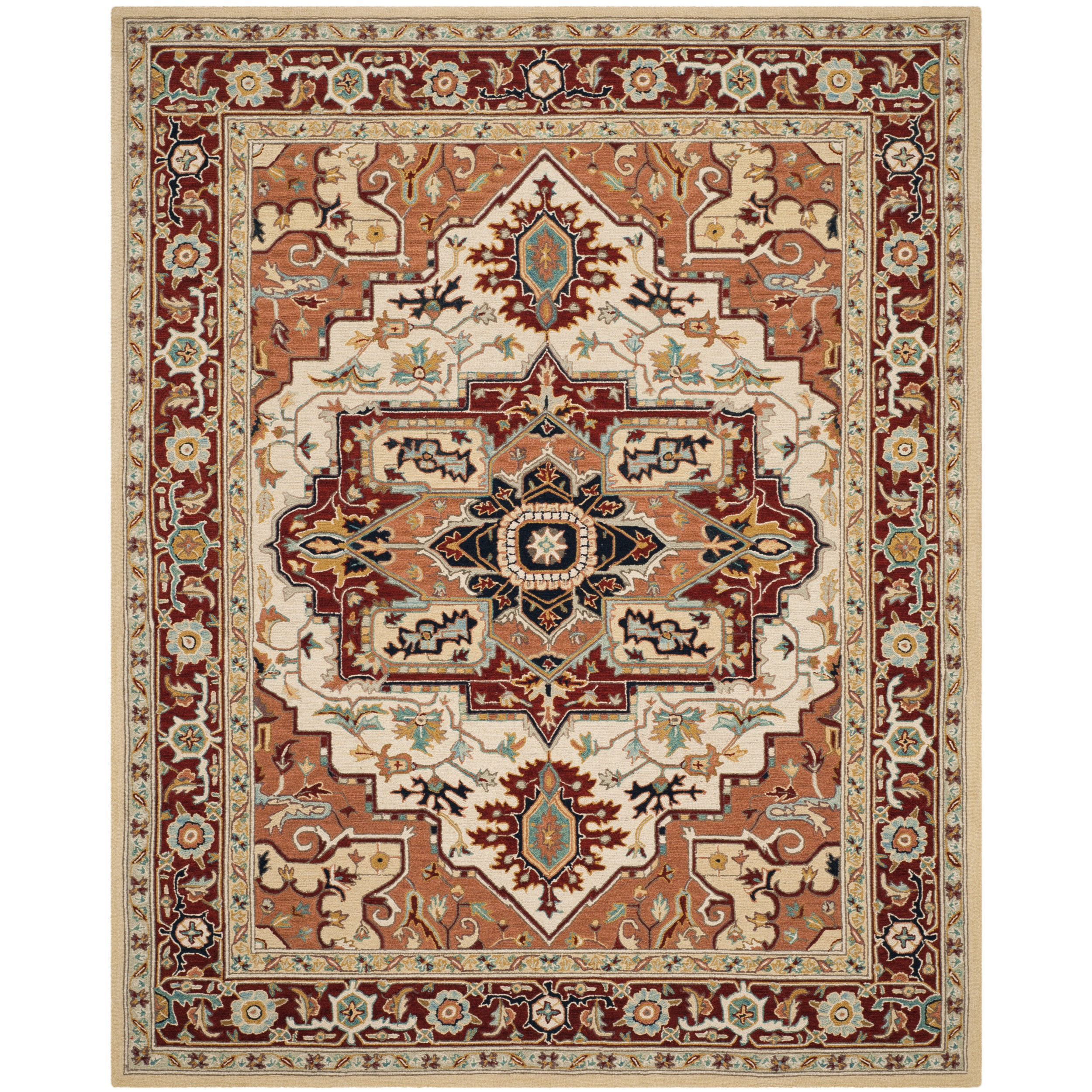 Safavieh Chelsea Red / Ivory Outdoor Area Rug & Reviews Wayfair