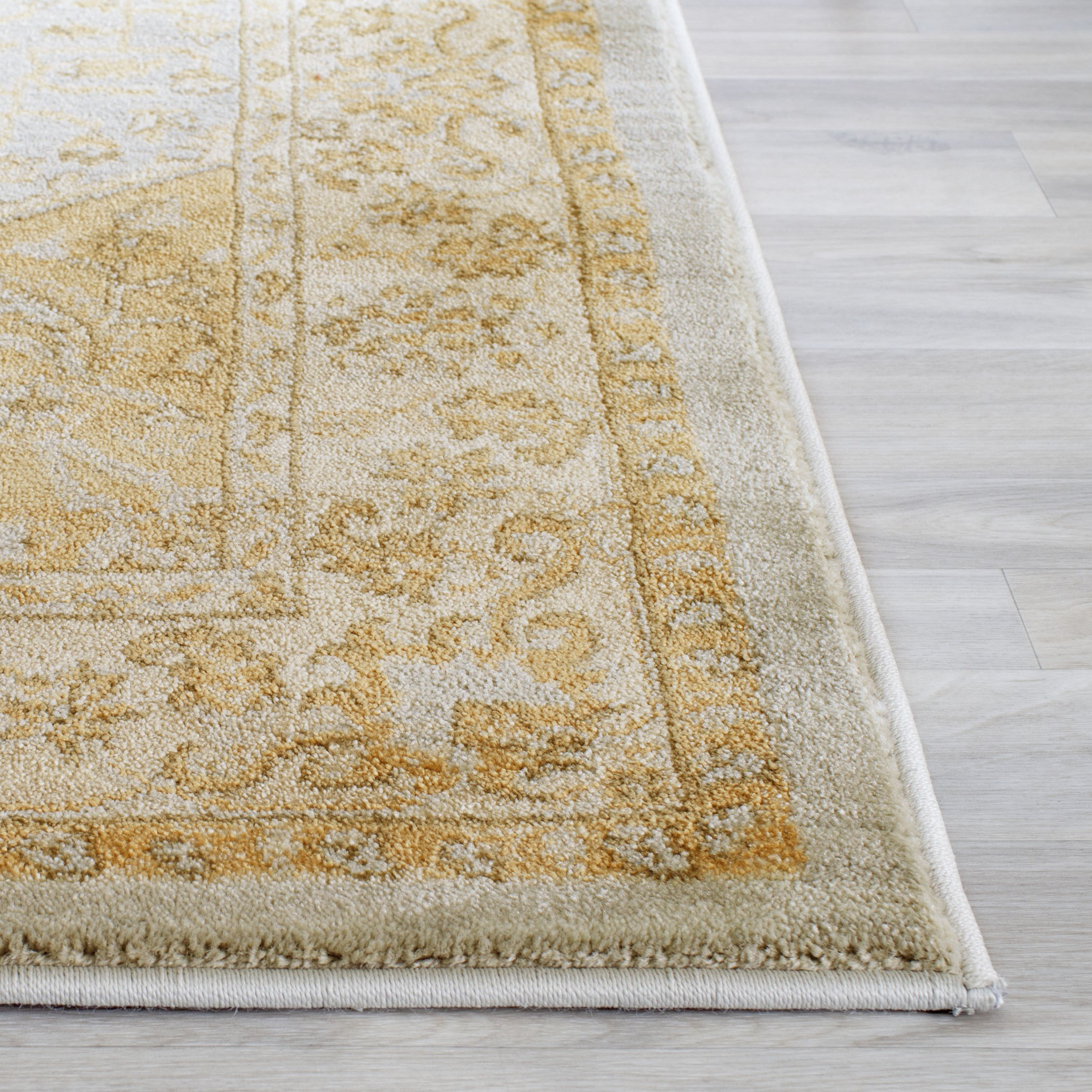 Safavieh Austin Light Grey/Gold Area Rug & Reviews Wayfair