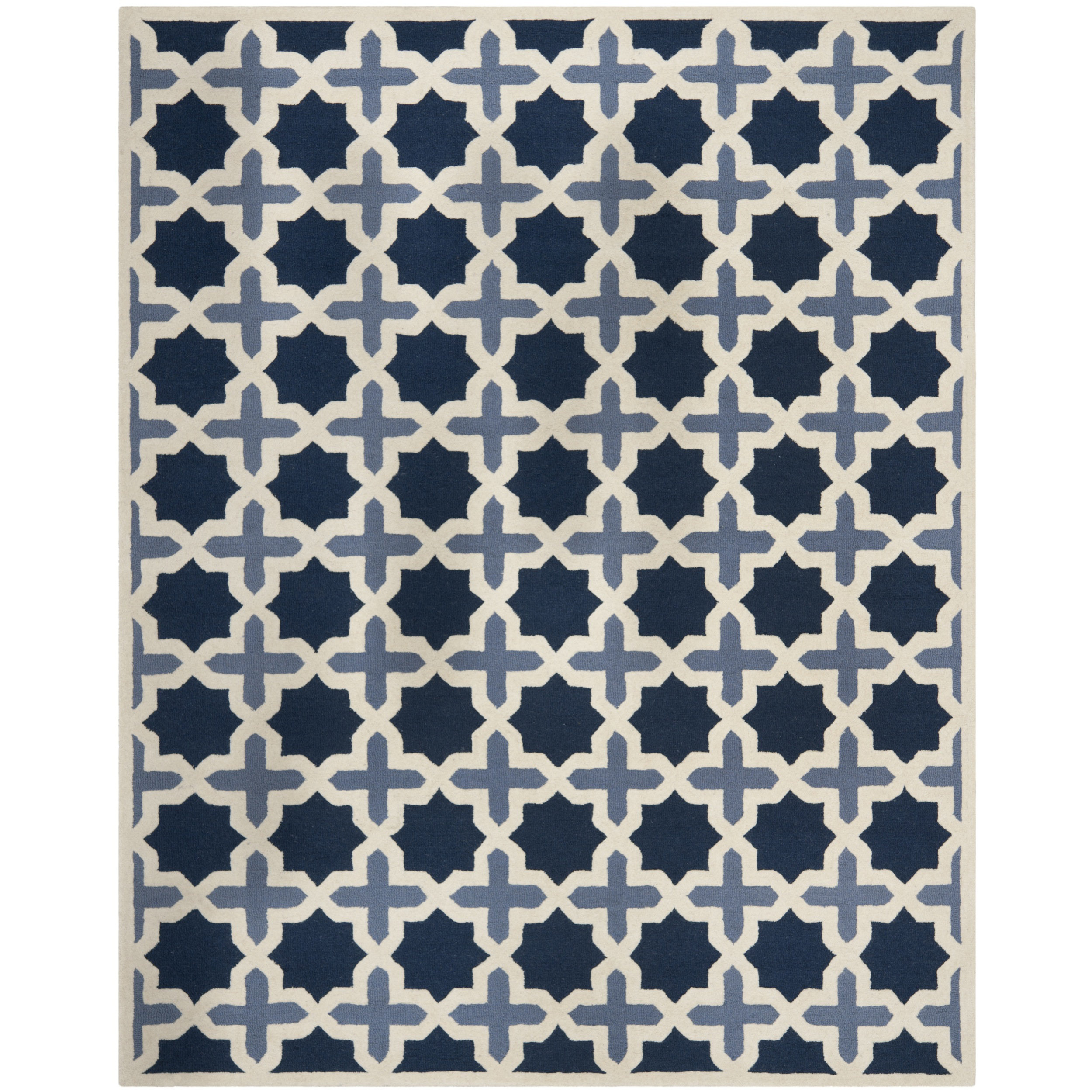 Safavieh Cambridge Dark Blue & Ivory Area Rug & Reviews Wayfair