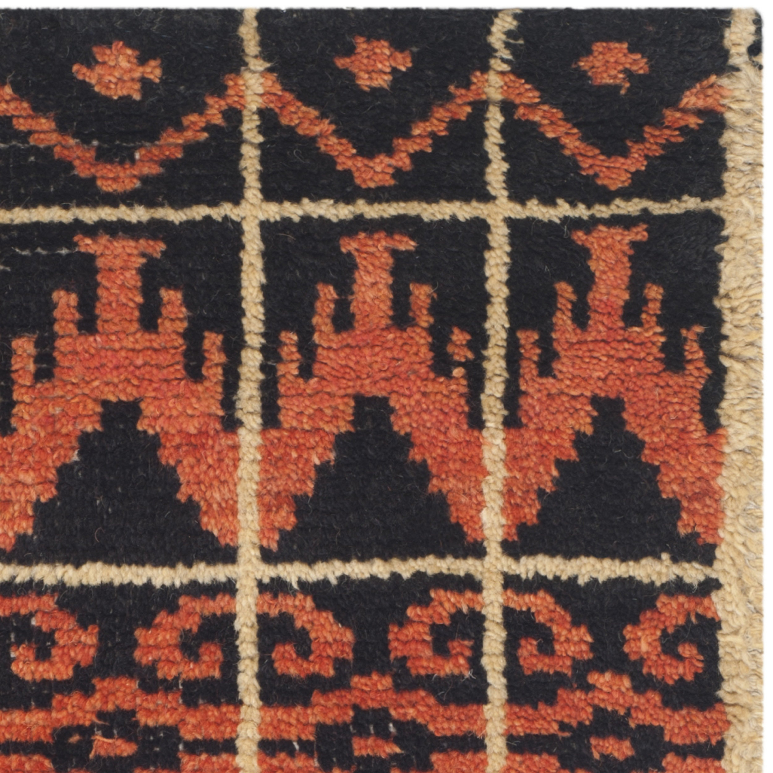 Kenya Orange & Black Contemporary Rug Wayfair