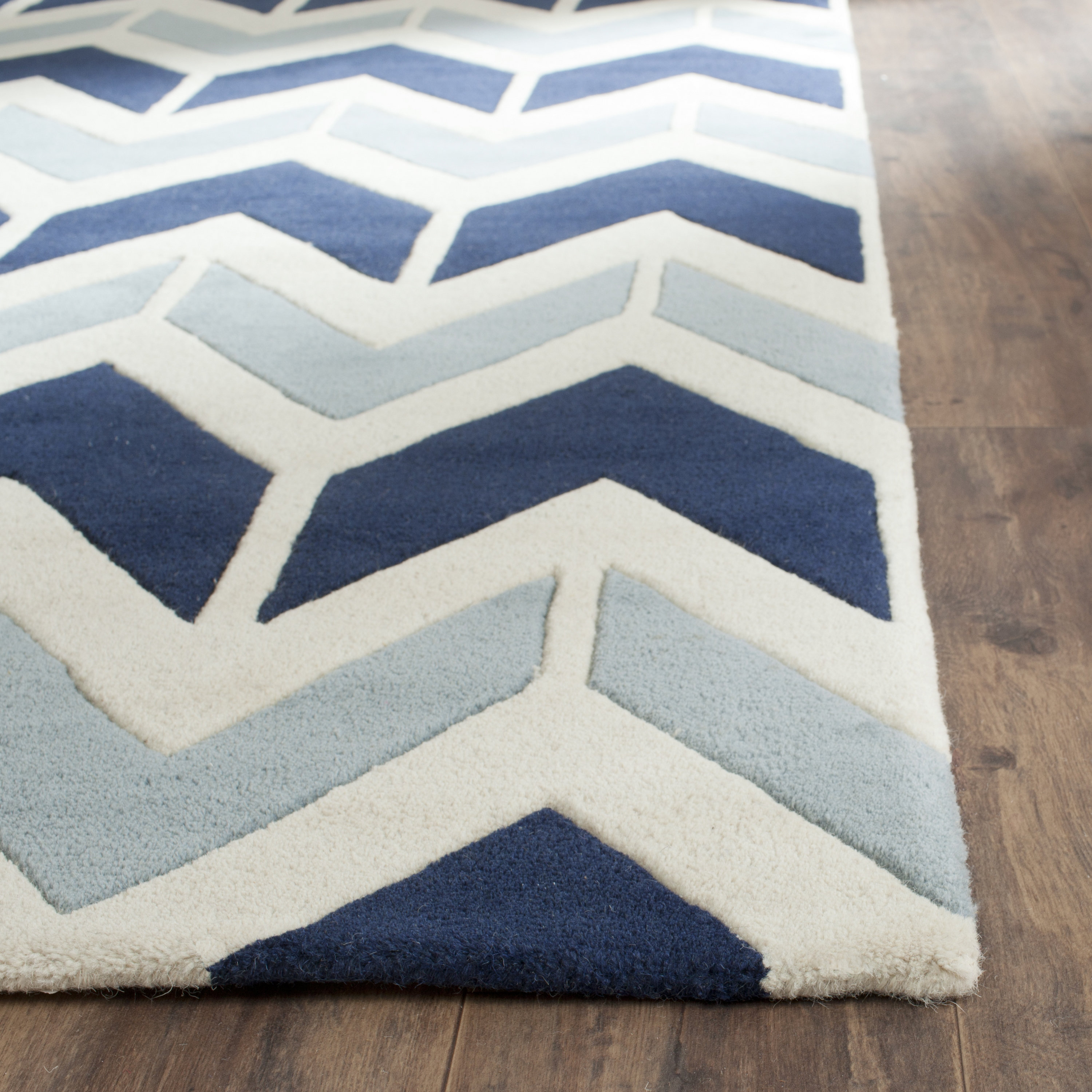 Chatham Dark Blue / Light Blue Area Rug Wayfair