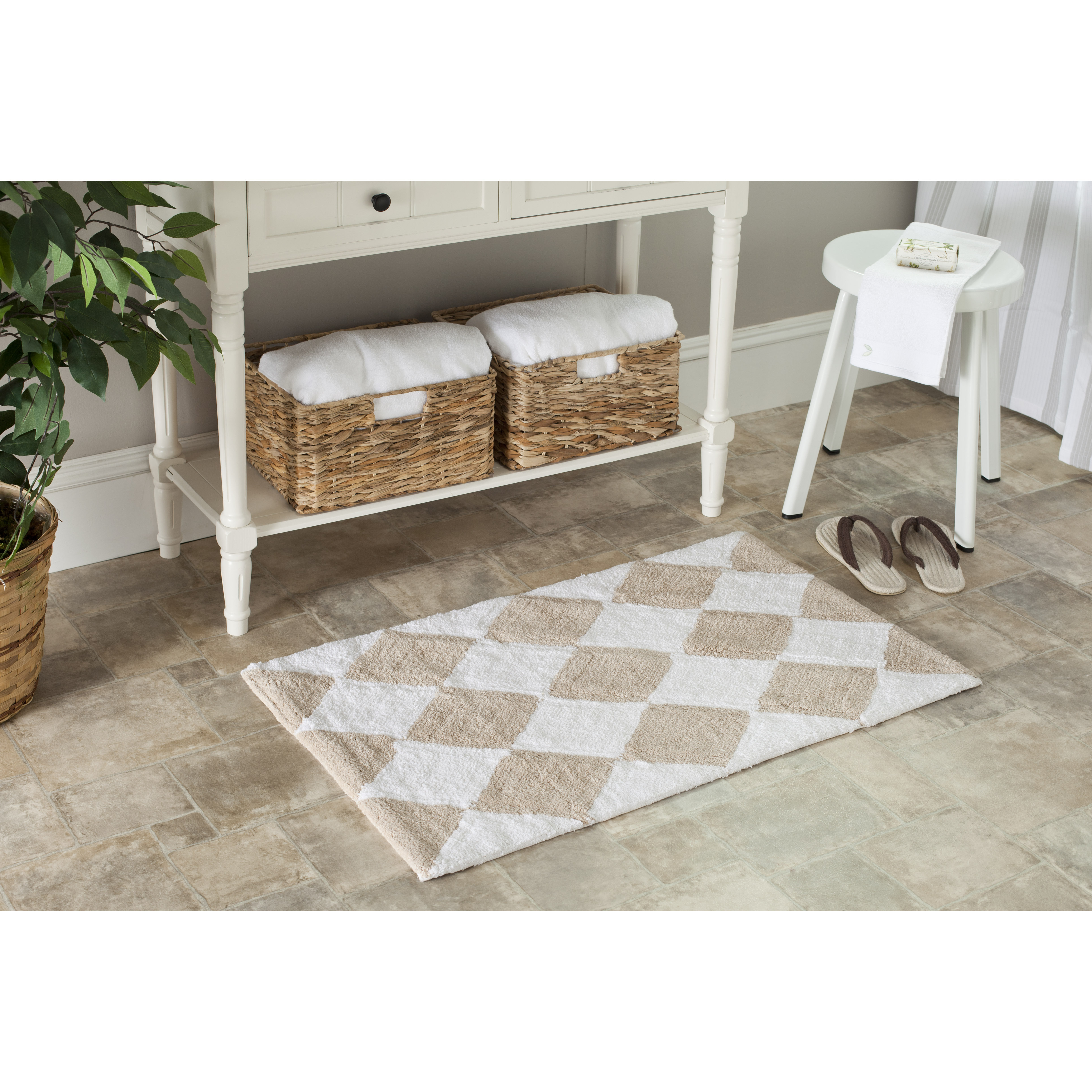 Plush Master Geometric Bath Rug Wayfair